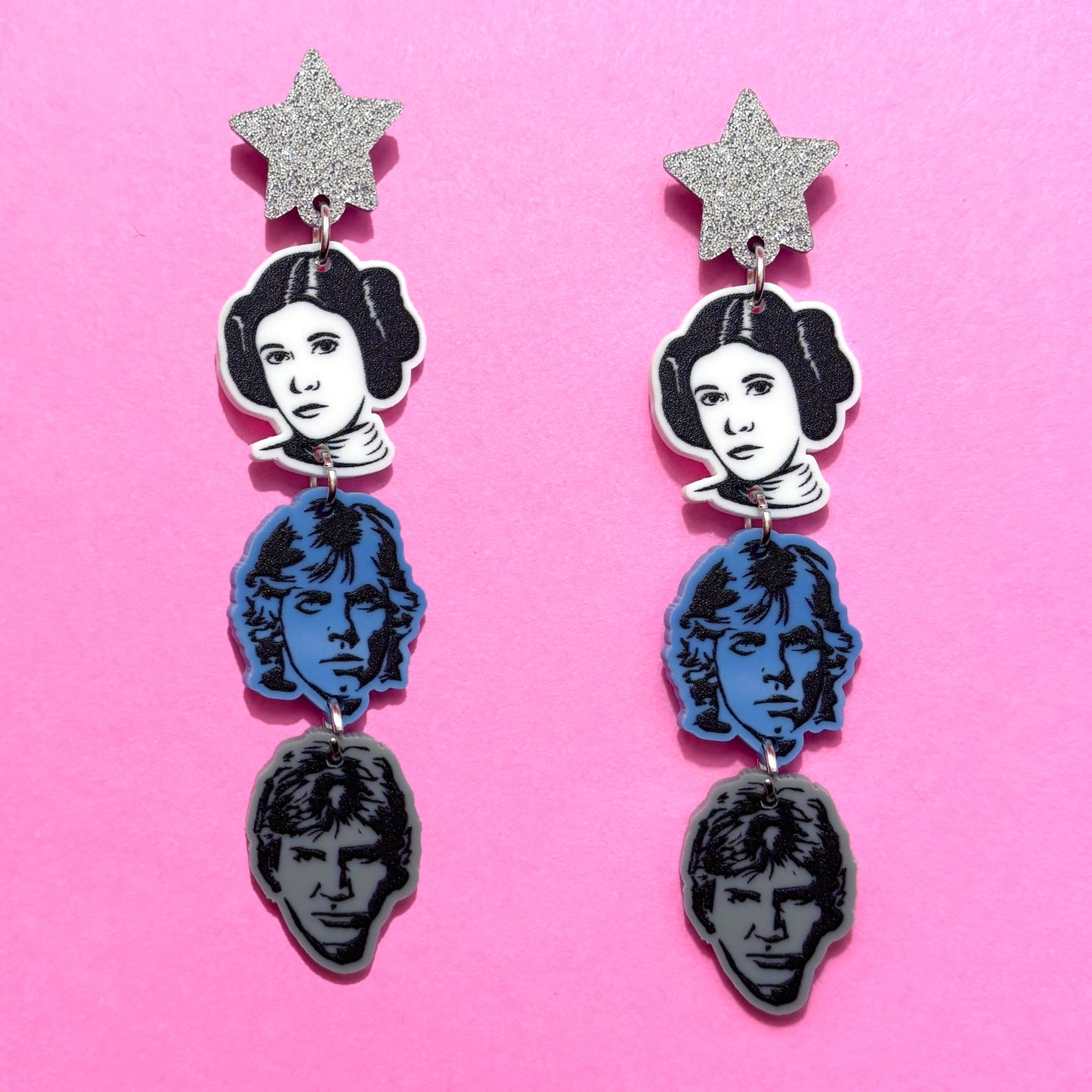 Rebel Trio Tiered Drop Earrings