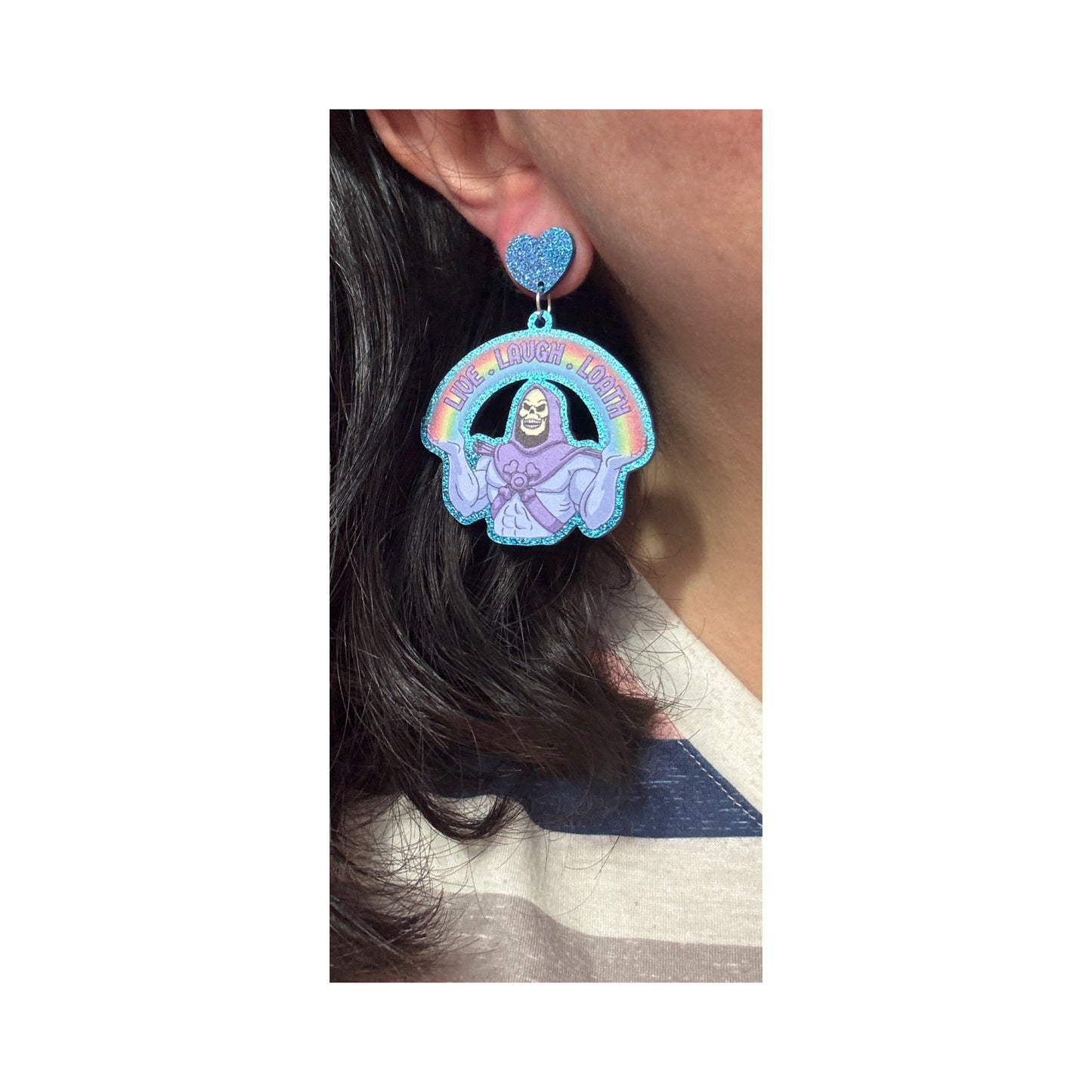 Live Laugh Loathe Drop Earrings