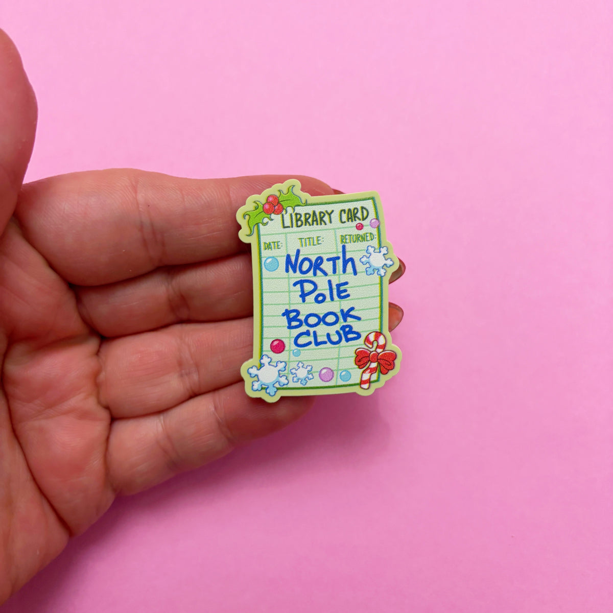 North Pole Book Club Pin