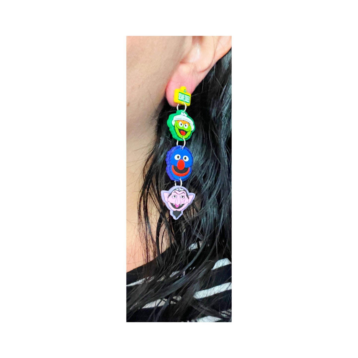 Sesame Friends Tiered Drop Earrings