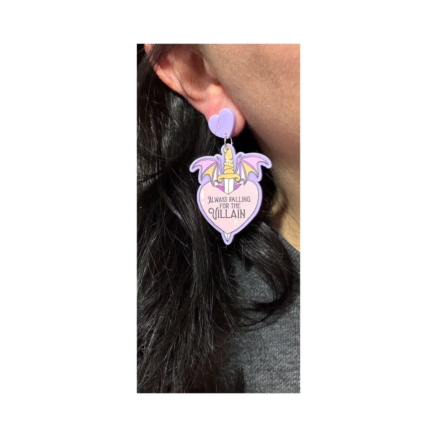 Falling for The Villain Drop Earrings
