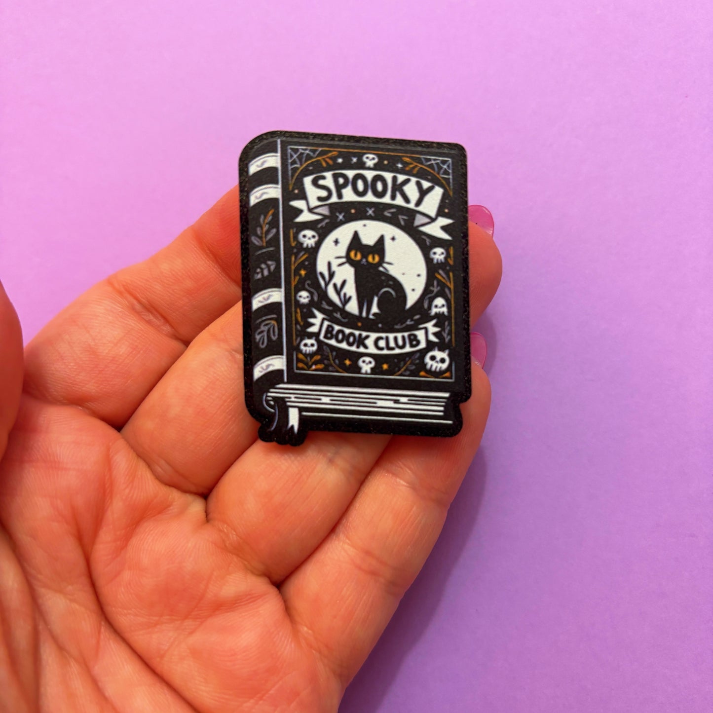 Spooky Book Club Pin