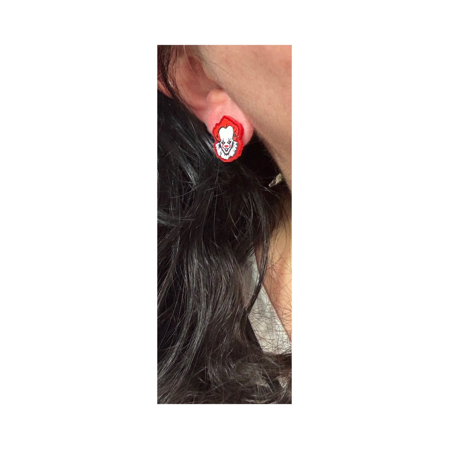 Pennywise Acrylic Post Earrings