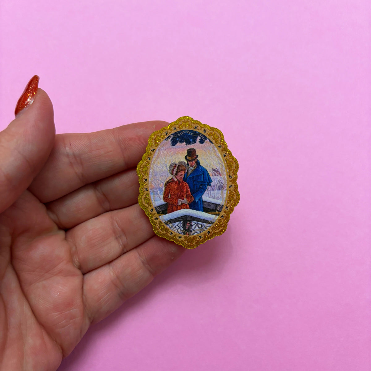 Scrooge & Belle Pin