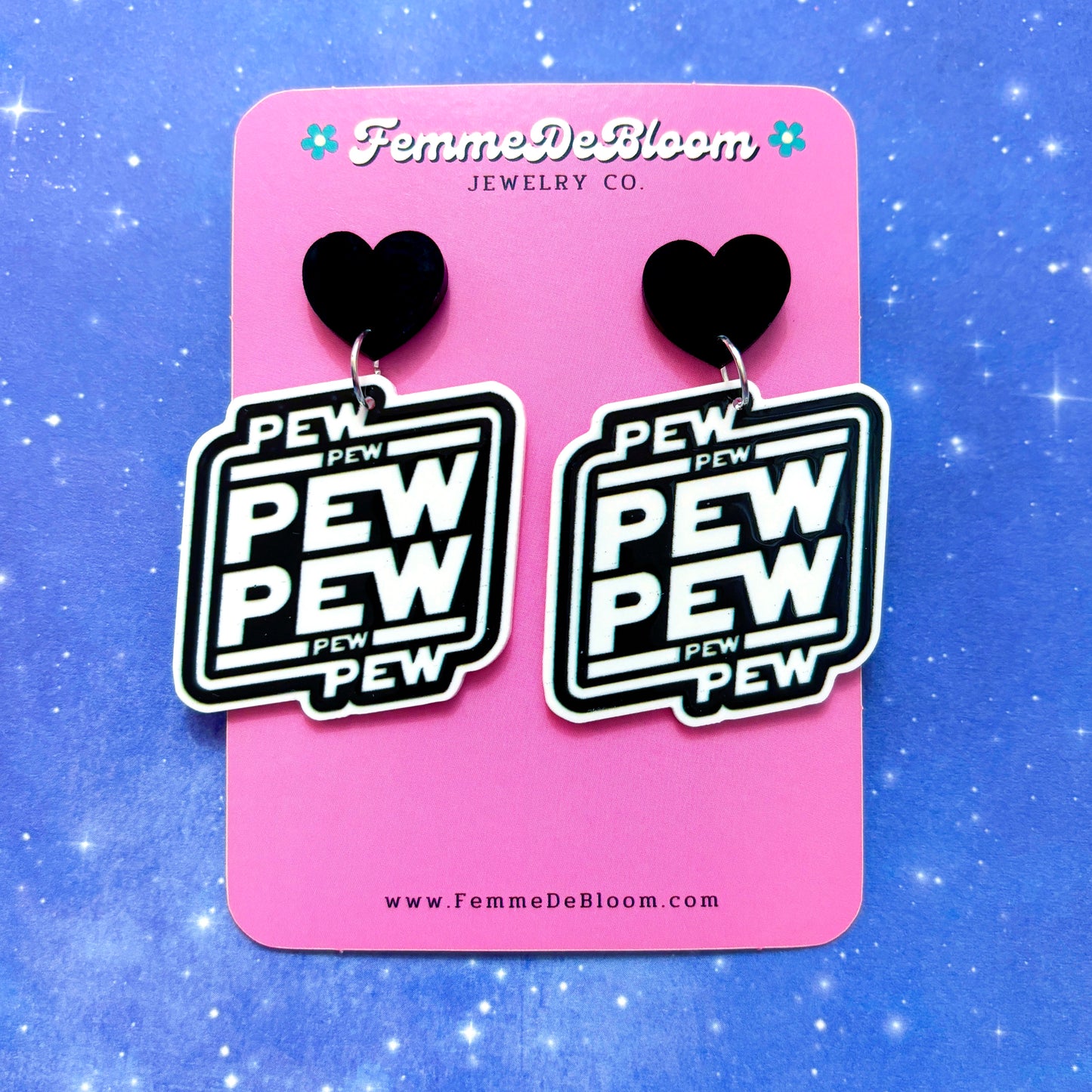 FREE GIFT - Pew Pew Drop Earrings