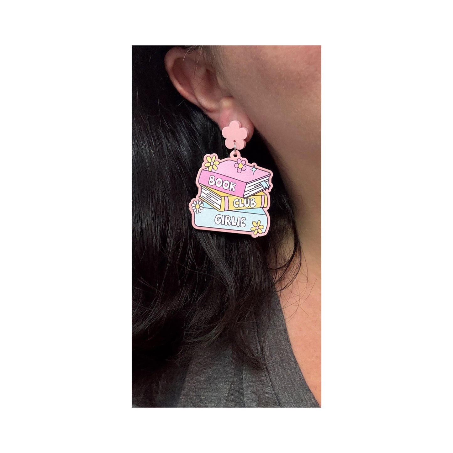 Book Club Girlie Drop Earrings