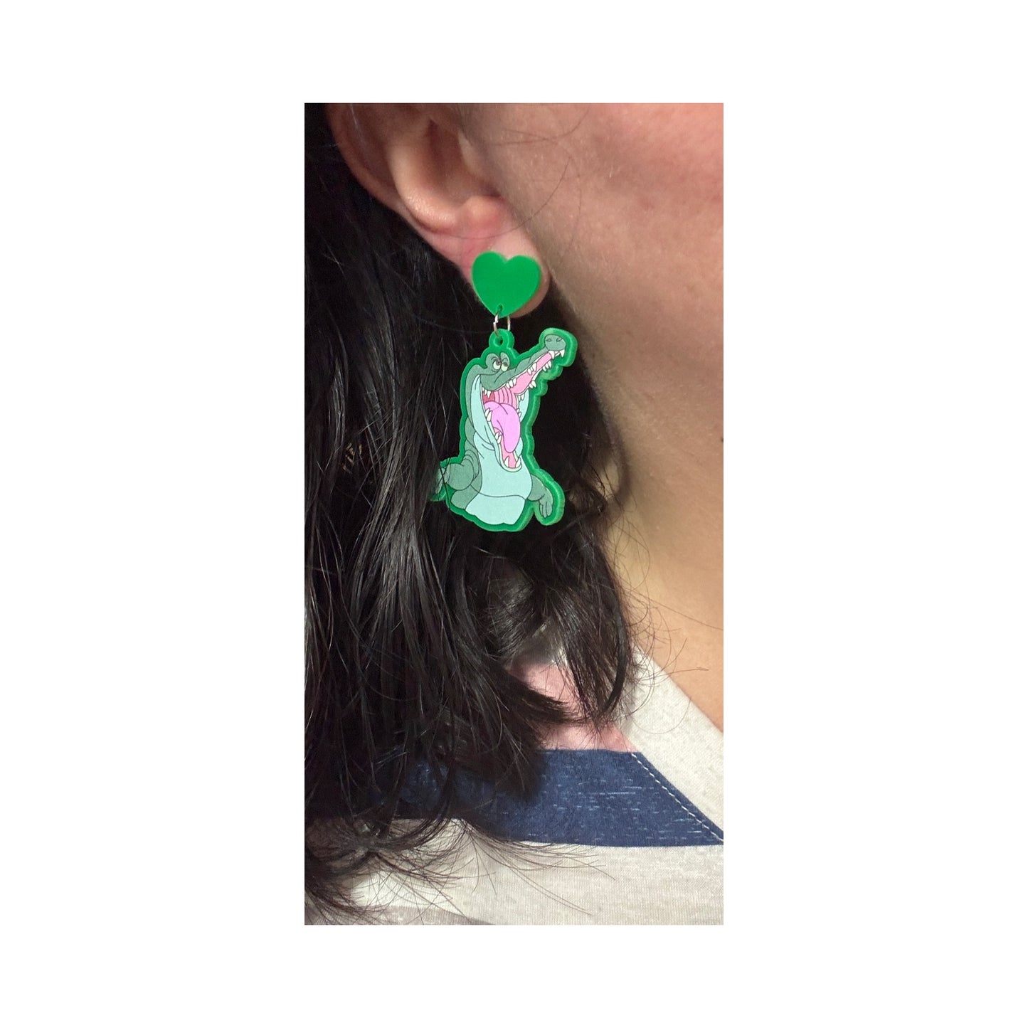 Crocodile Drop Earrings