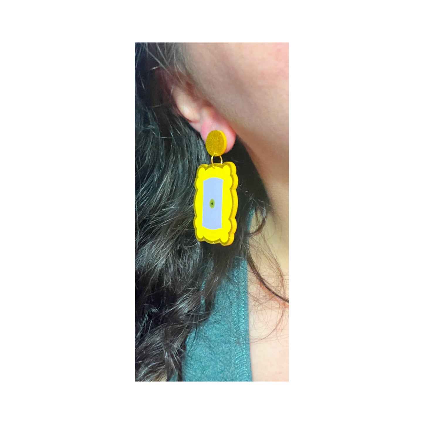 Friends Door Frame Drop Earrings