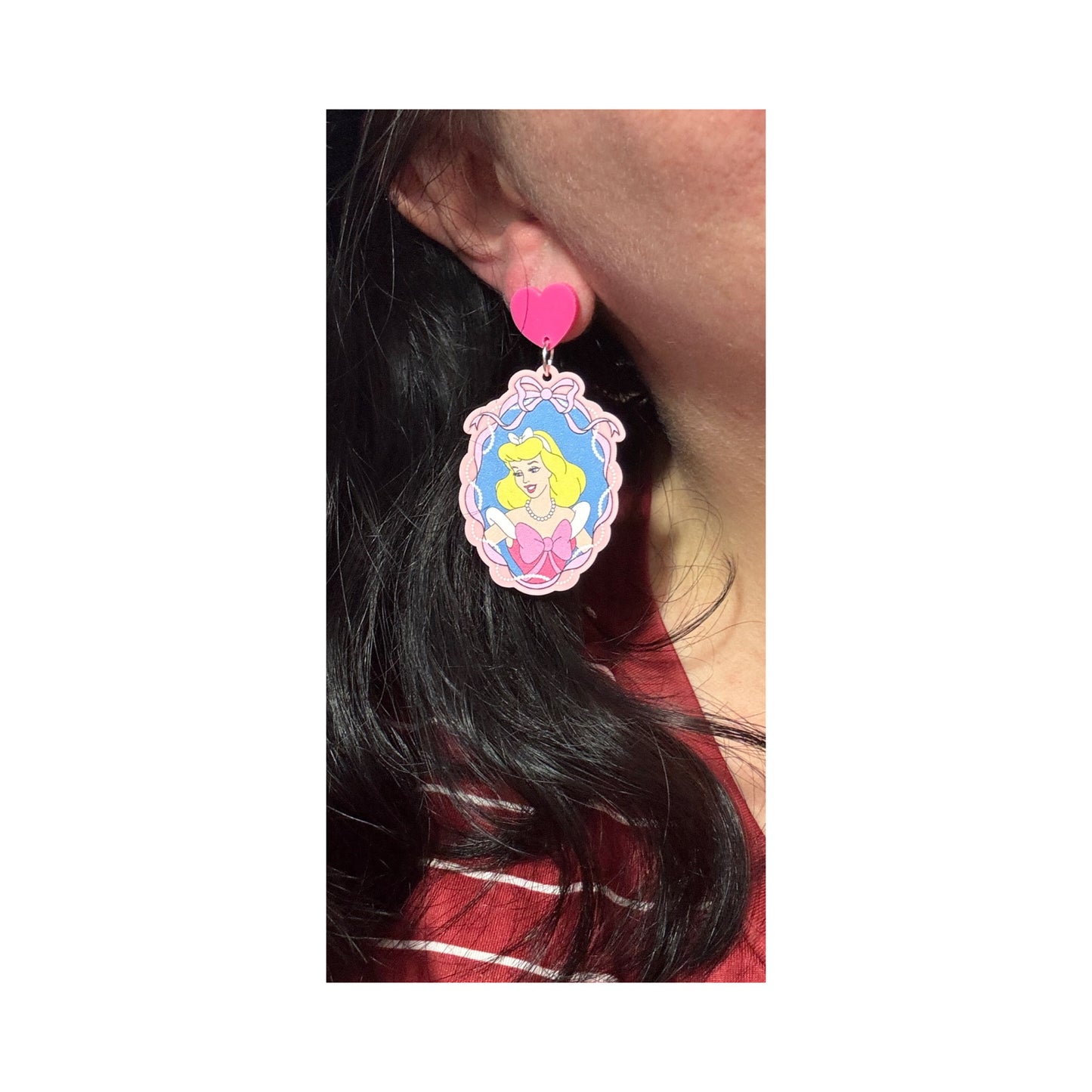 Cindy Cameo Drop Earrings