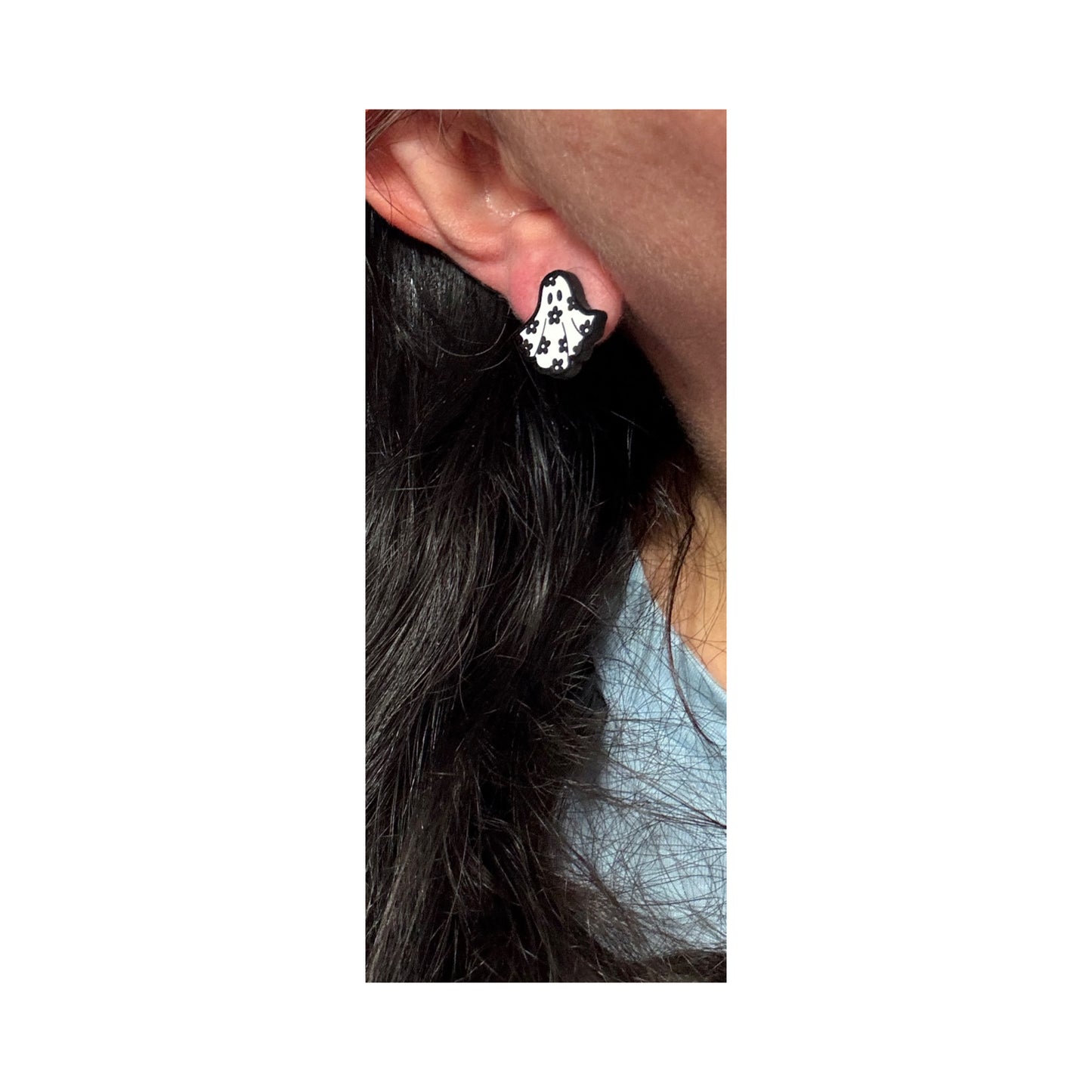 Groovy Ghost Post Earrings