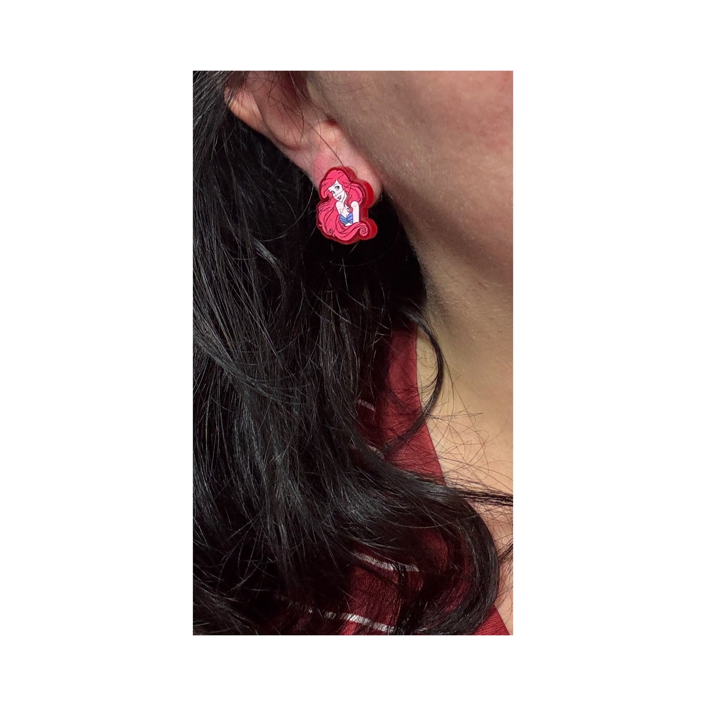 Mermaid Princess Post Earrings