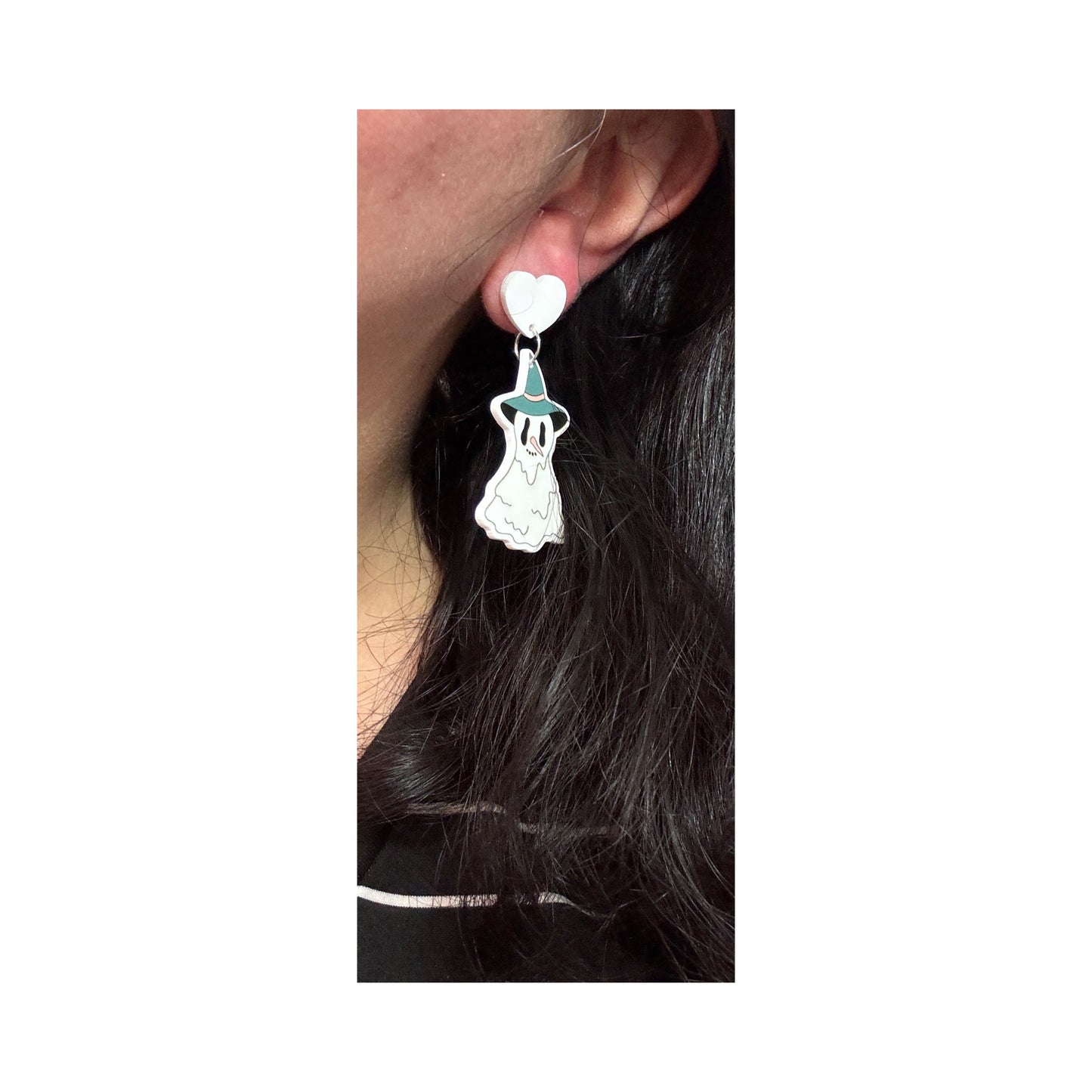 Witchy Snowman Drop Earrings