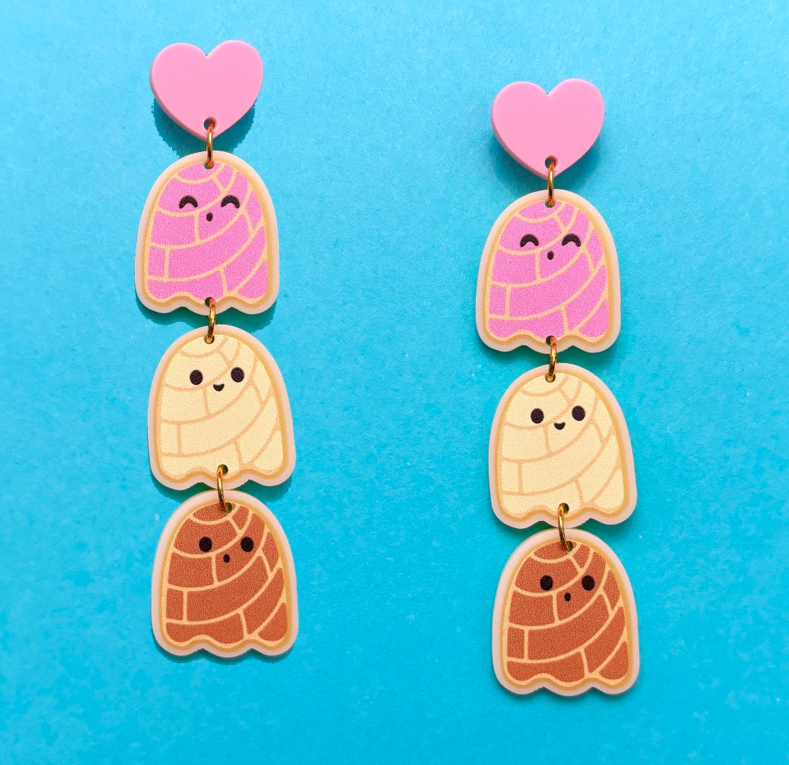 Concha Ghosts Tiered Drop Earrings