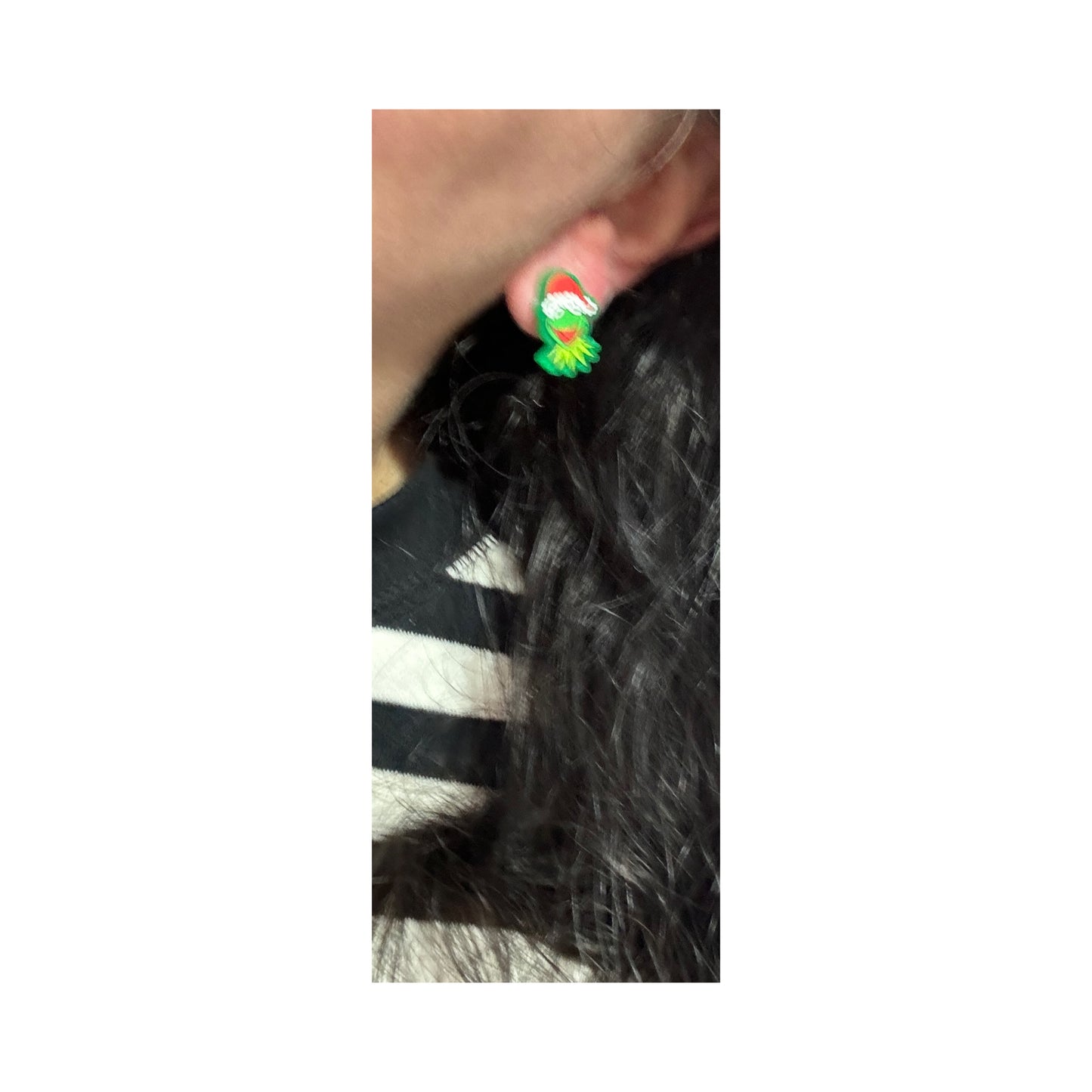 Kermie Santa Post Earrings