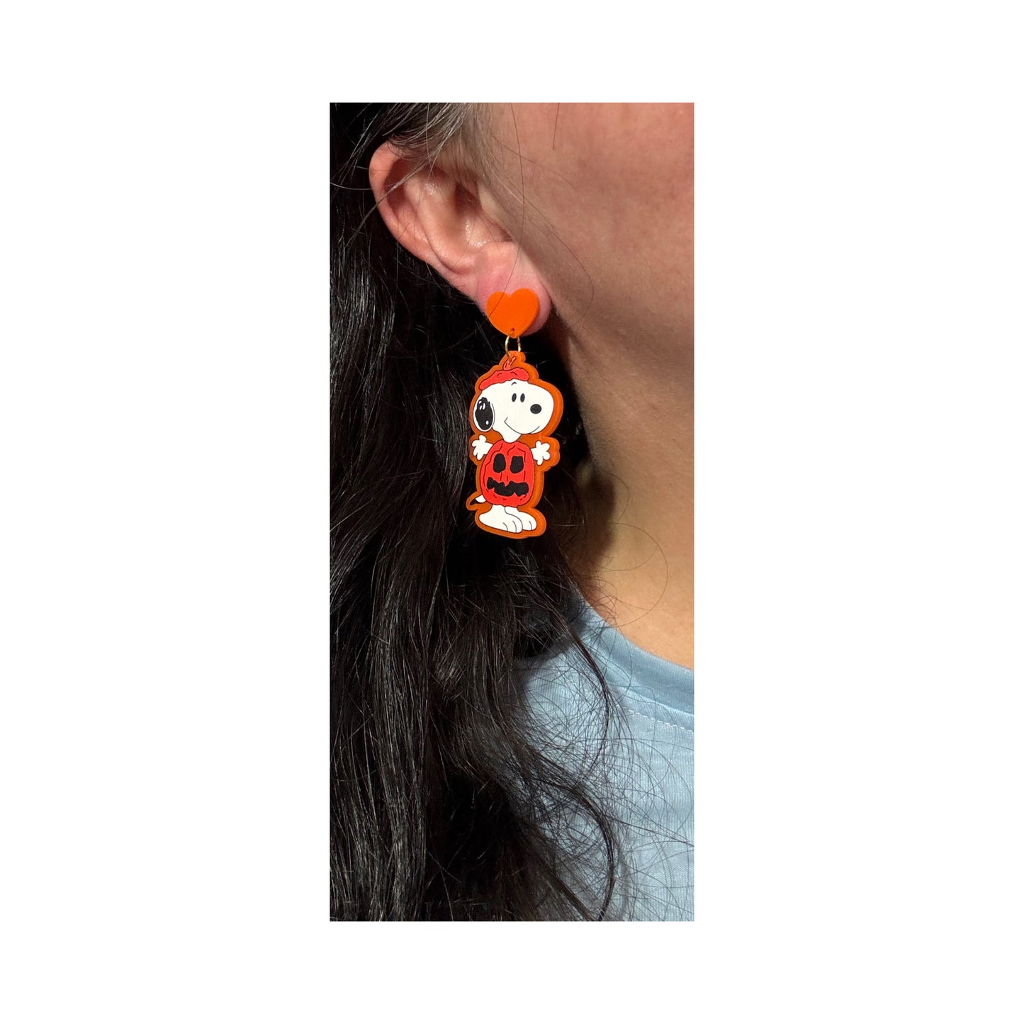 Pumpkin Snoop Drop Earrings