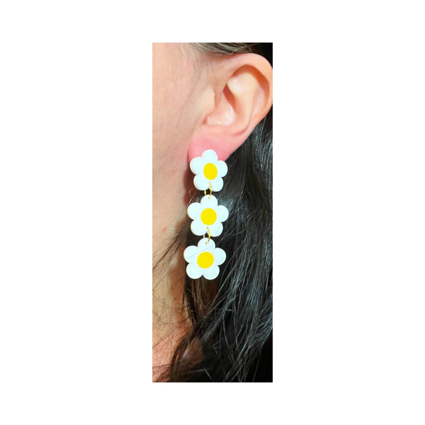 Daisy Tiered Drop Earrings