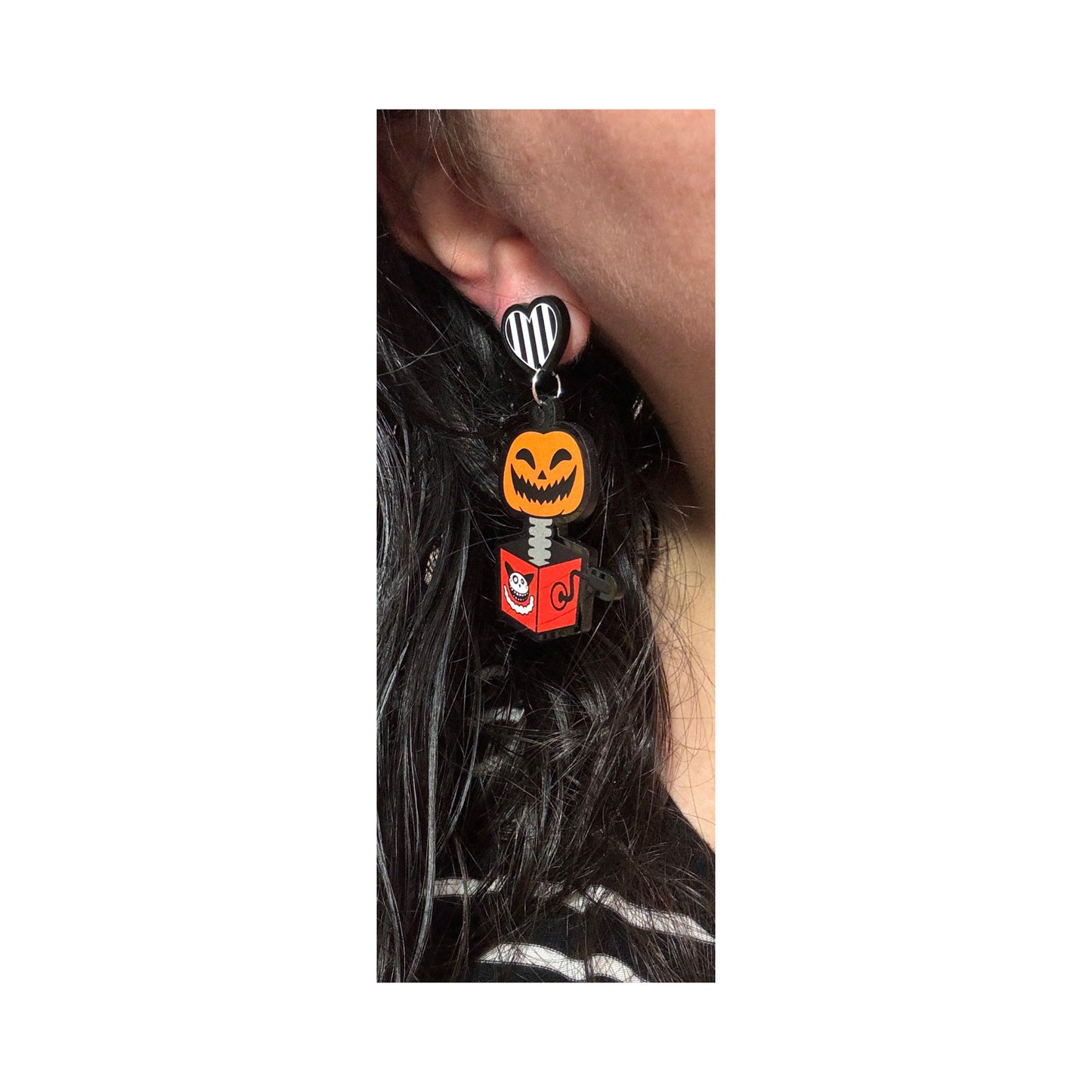 Pumpkin Toy Drop Earrings