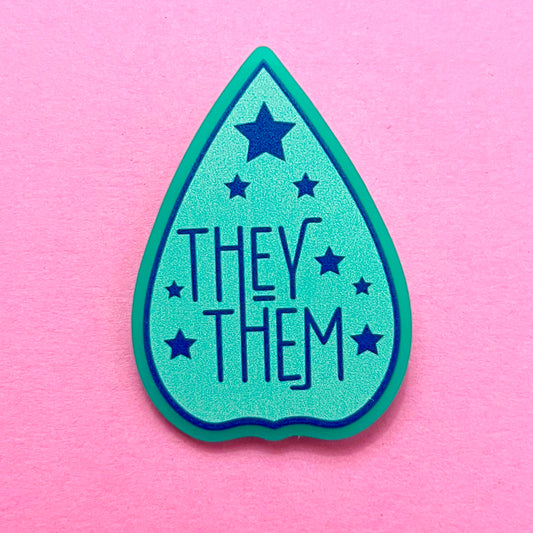 They/Them Planchette Pin