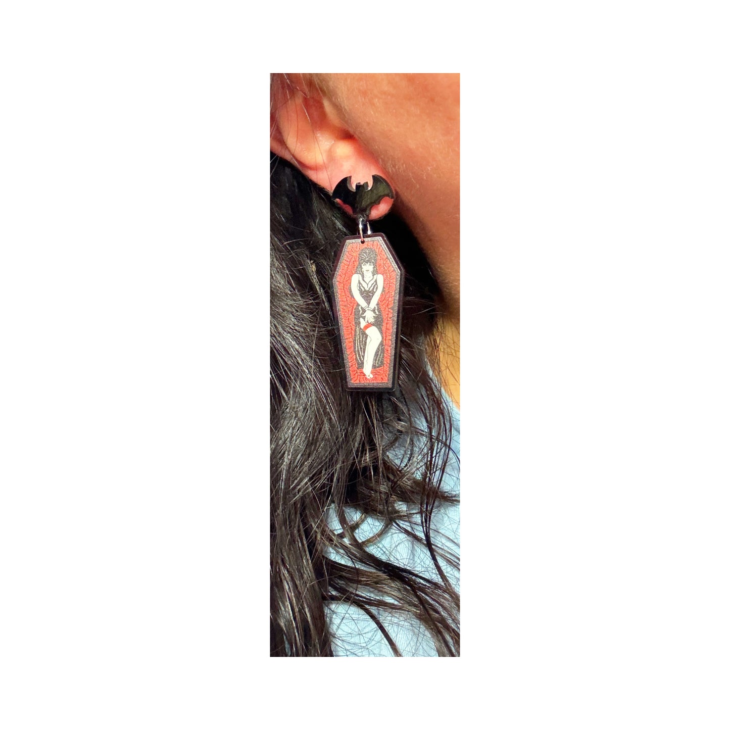 Elvira Coffin Drop Earrings