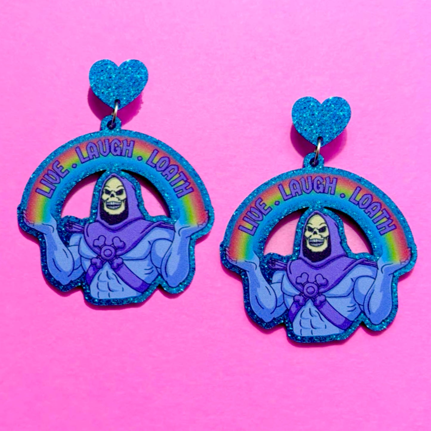 Live Laugh Loathe Drop Earrings