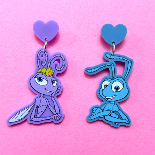 Bug Couple Drop Earrings