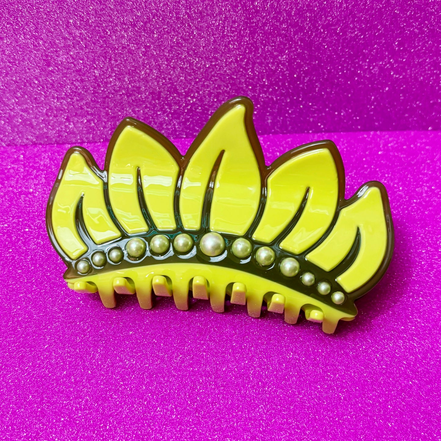 Bayou Princess Crown Claw Clip Large