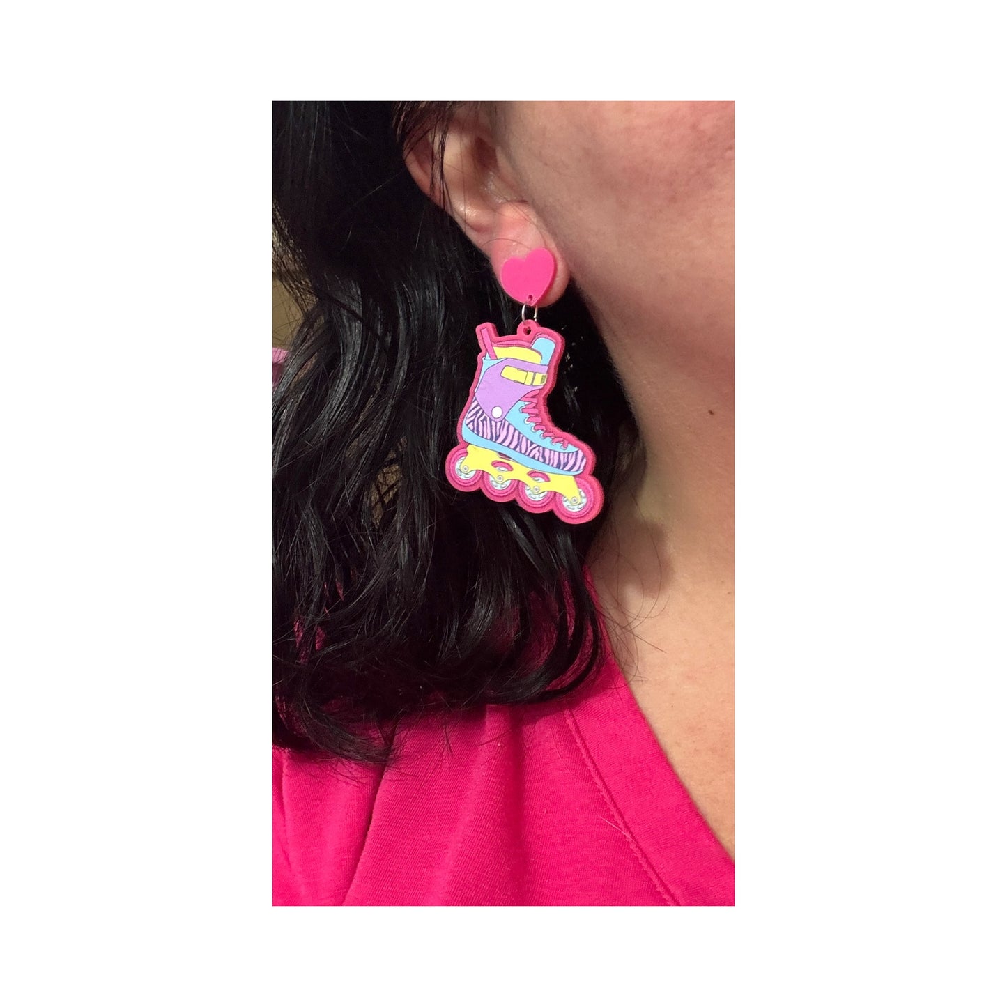 90s Rollerblades Drop Earrings
