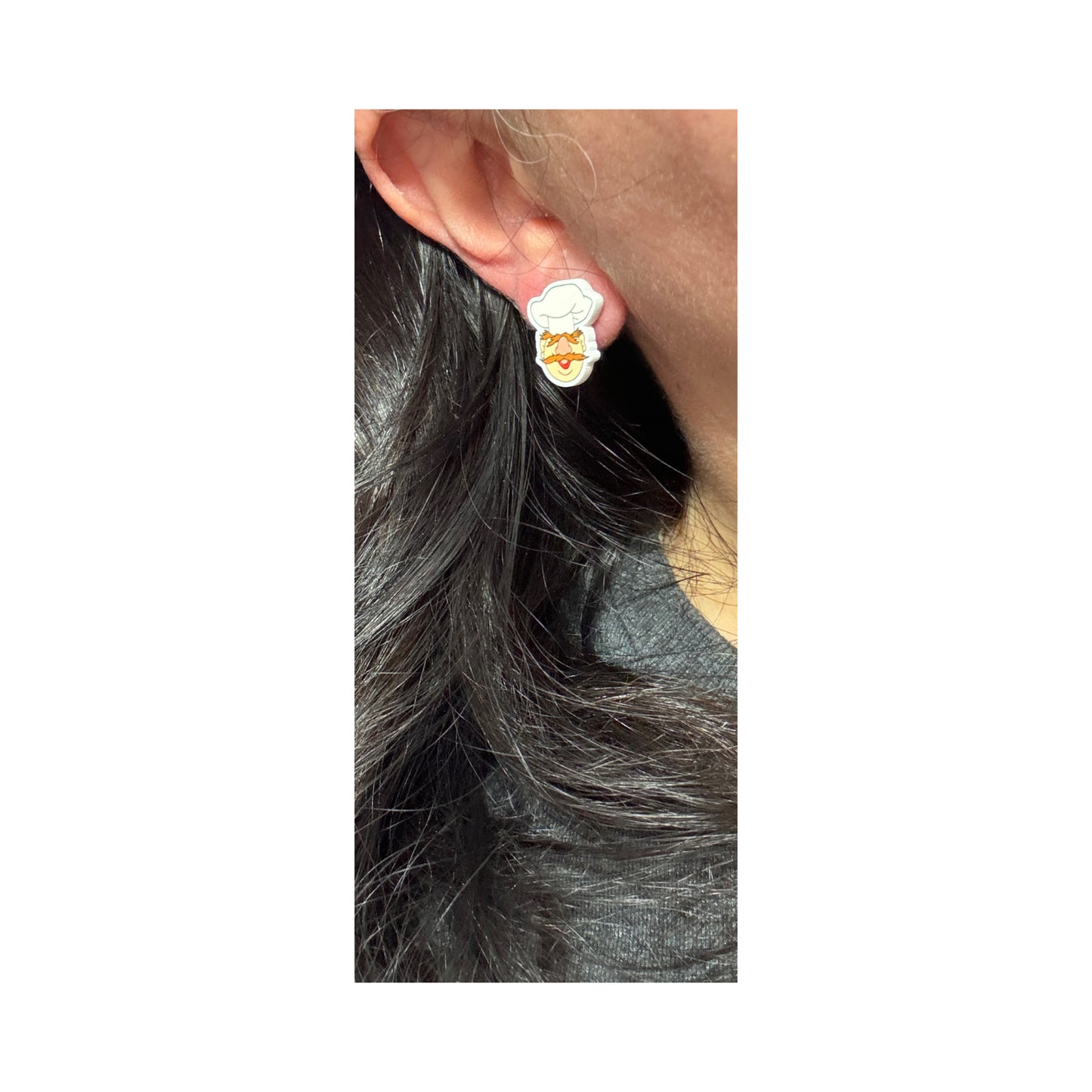 Swedish Chef Post Earrings