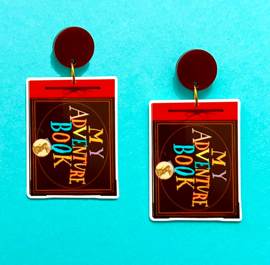 Adventure Book Drop Earrings