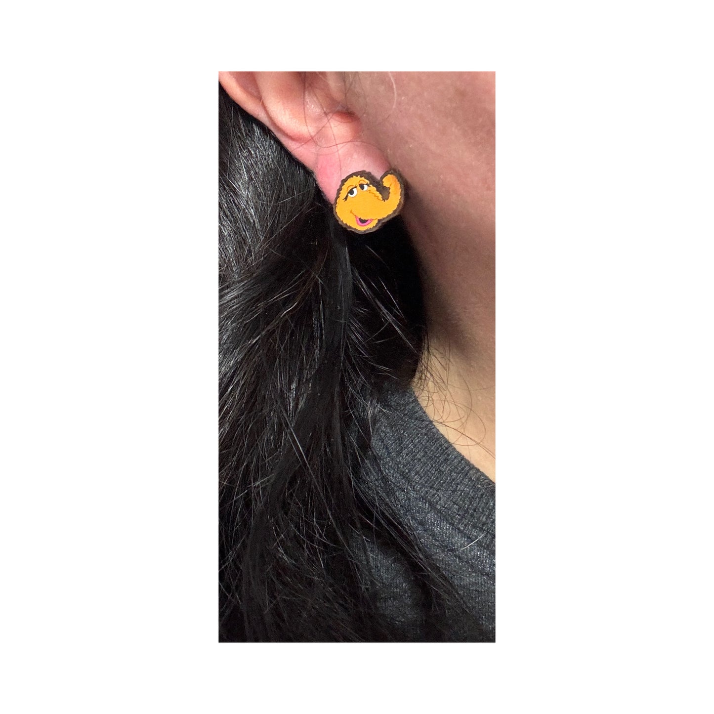 Snuffy & Big Bird Post Earrings