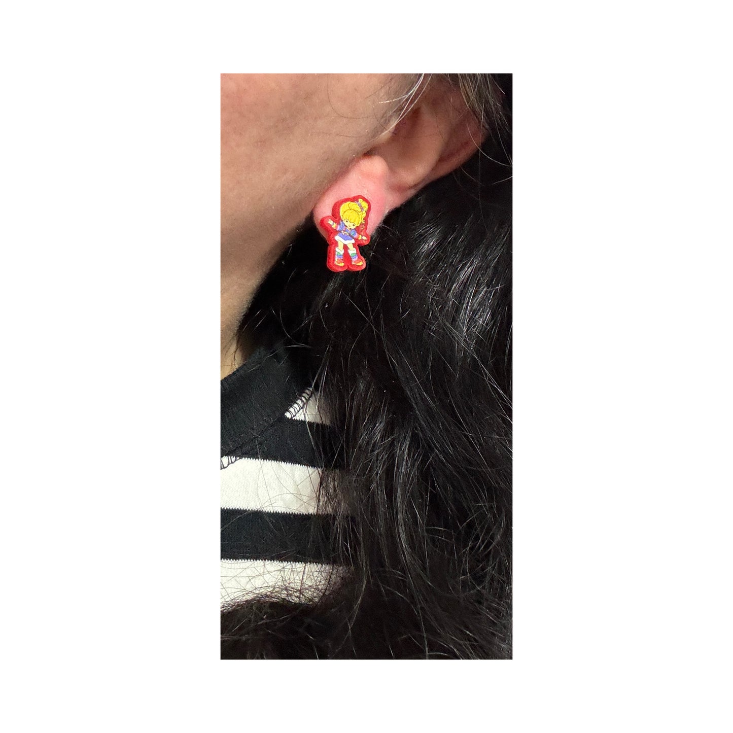 Rainbow Girl Post Earrings
