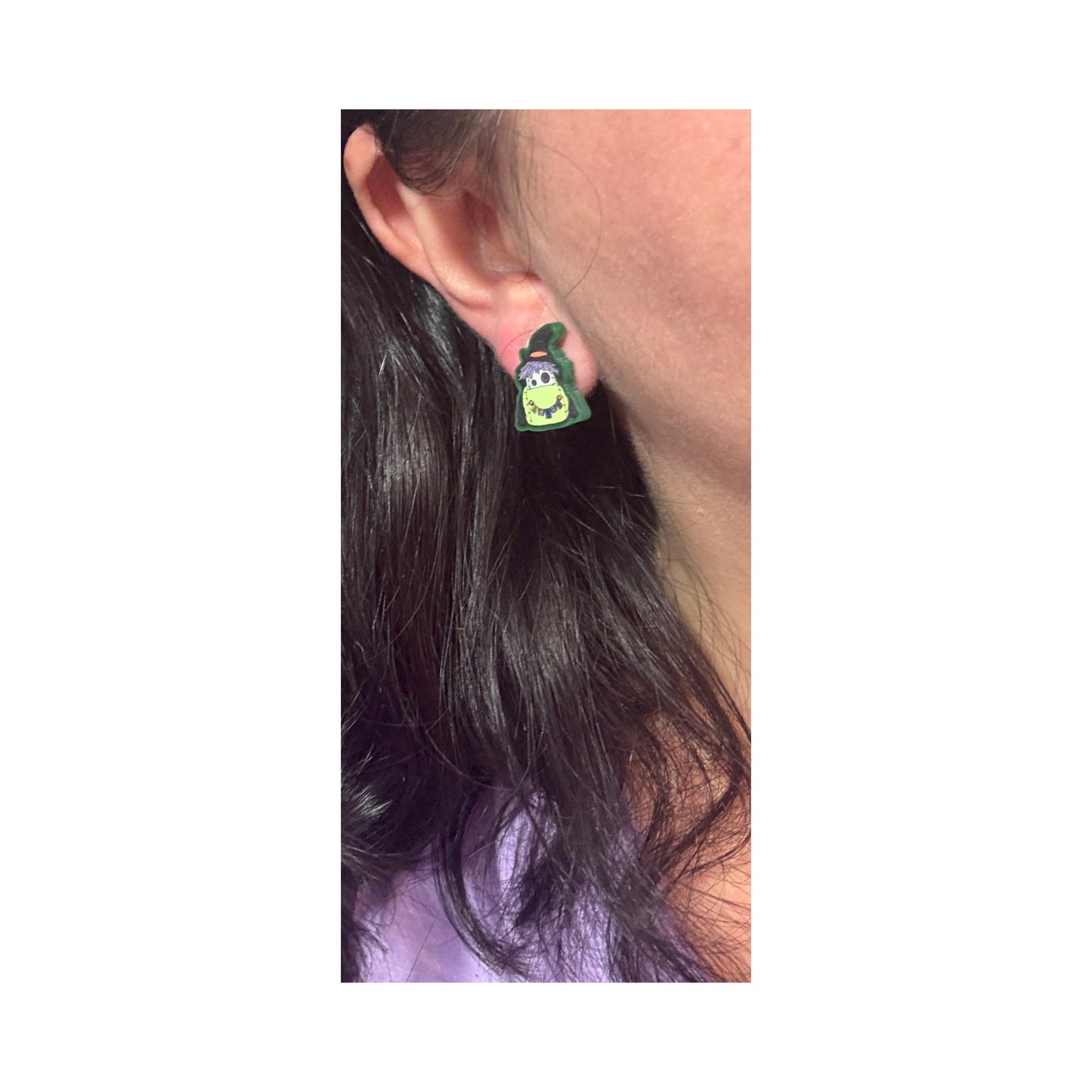 Zombie Car Post Earrings