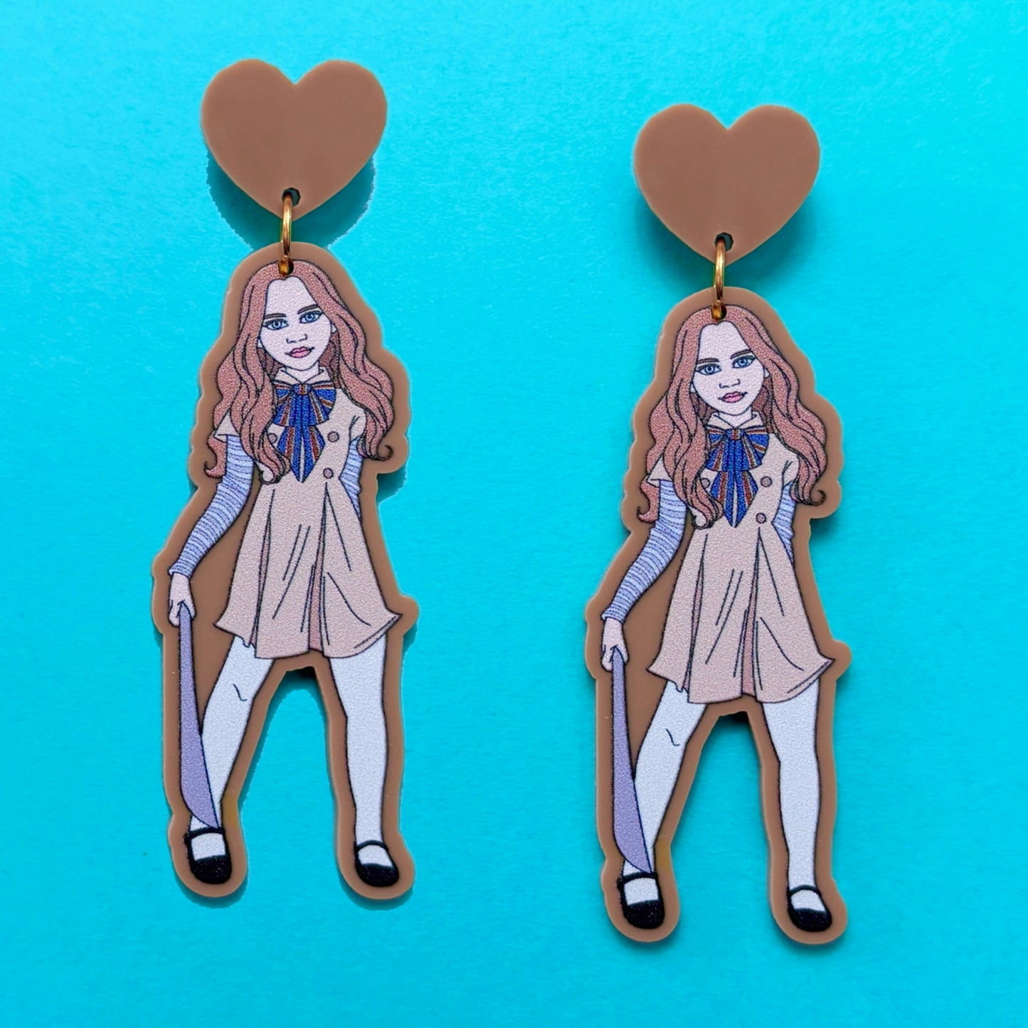Friend ‘til the End Doll Drop Earrings