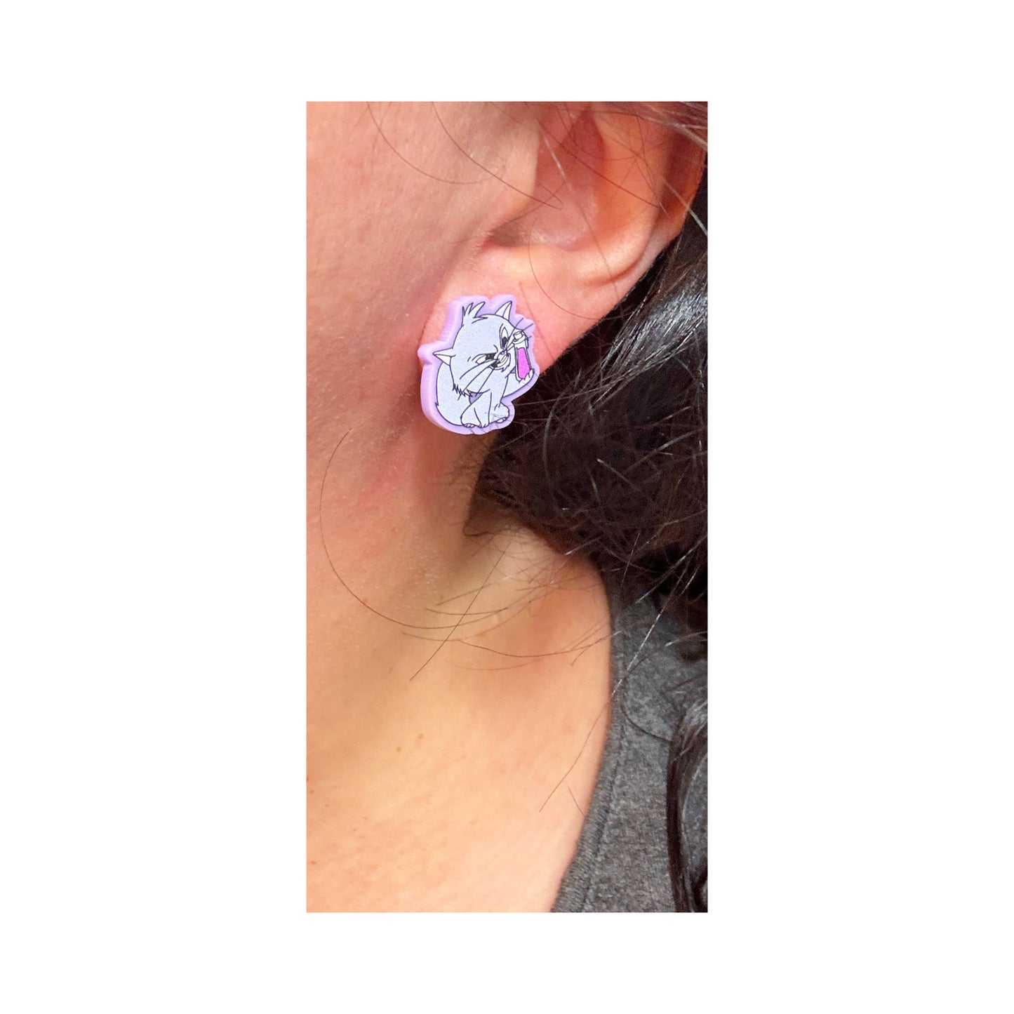 Villain Kitty Post Earrings