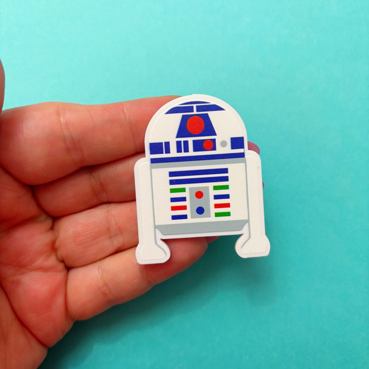 Blue Droid Pin