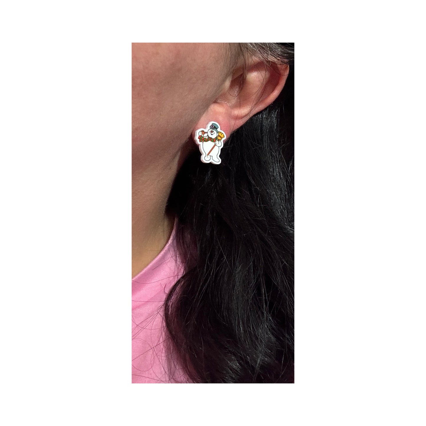 Frosty Post Earrings