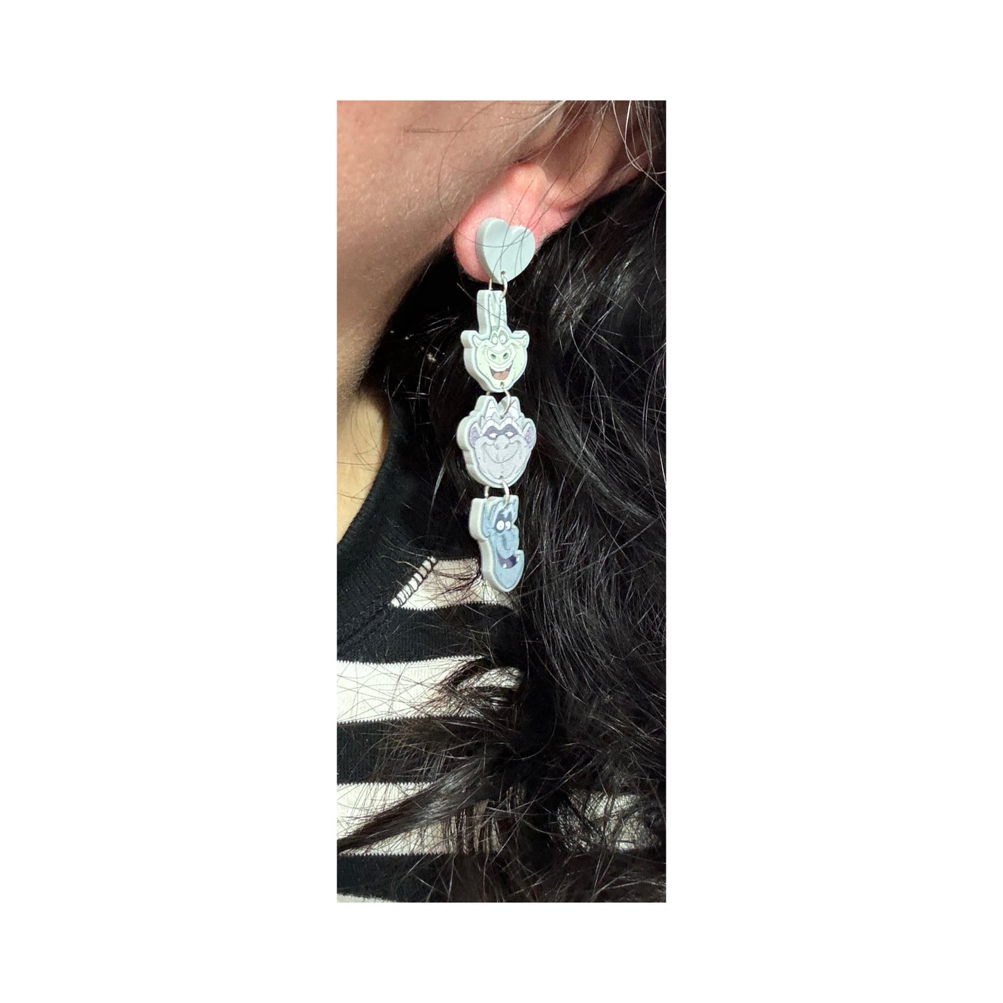 Gargoyles Tiered Drop Earrings