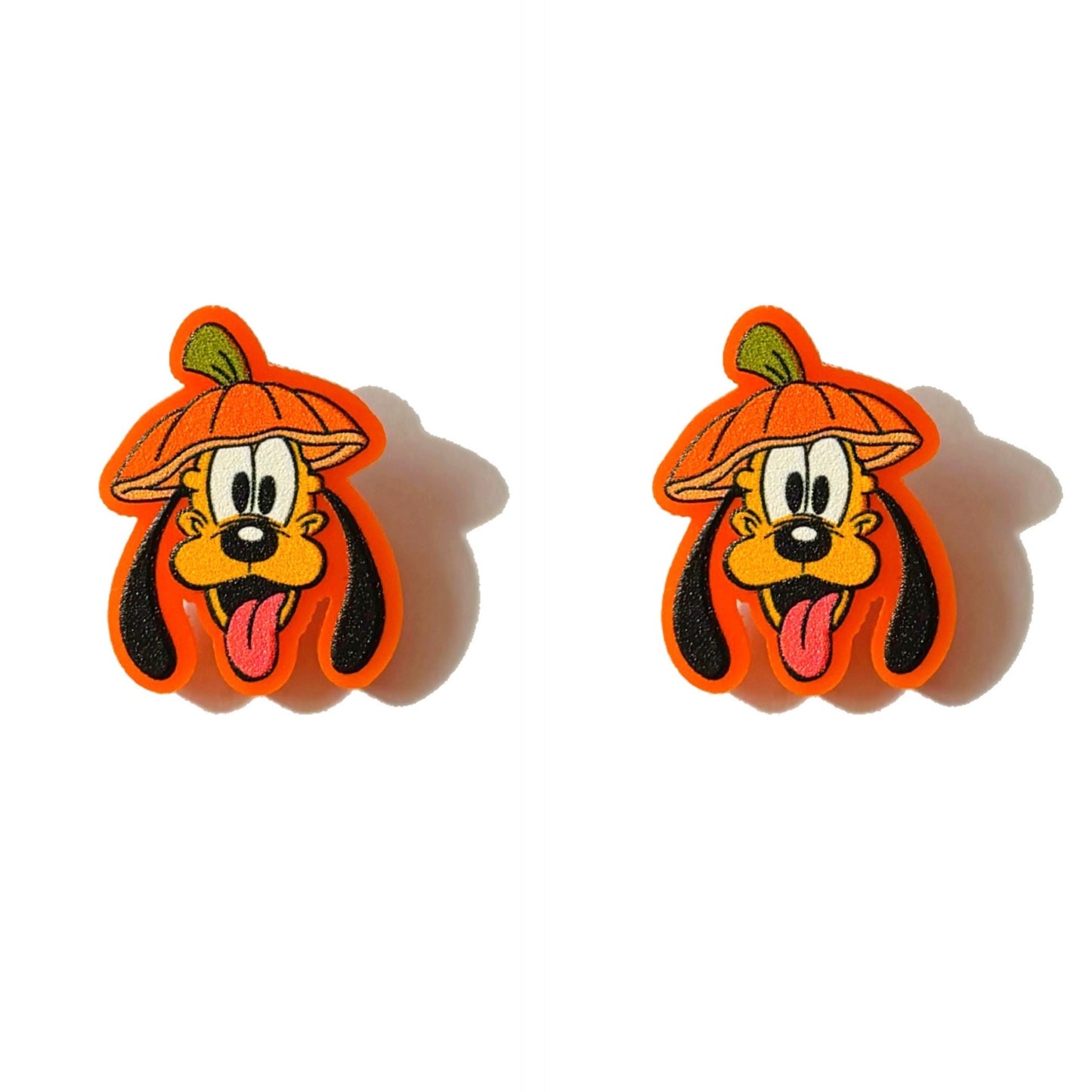 Pumpkin Pup Post Earrings