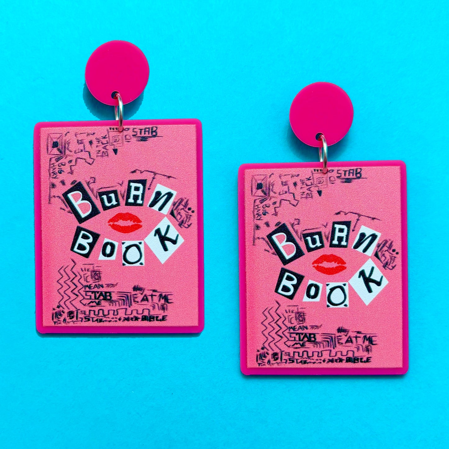 Burn Book Acrylic Drop Earrings