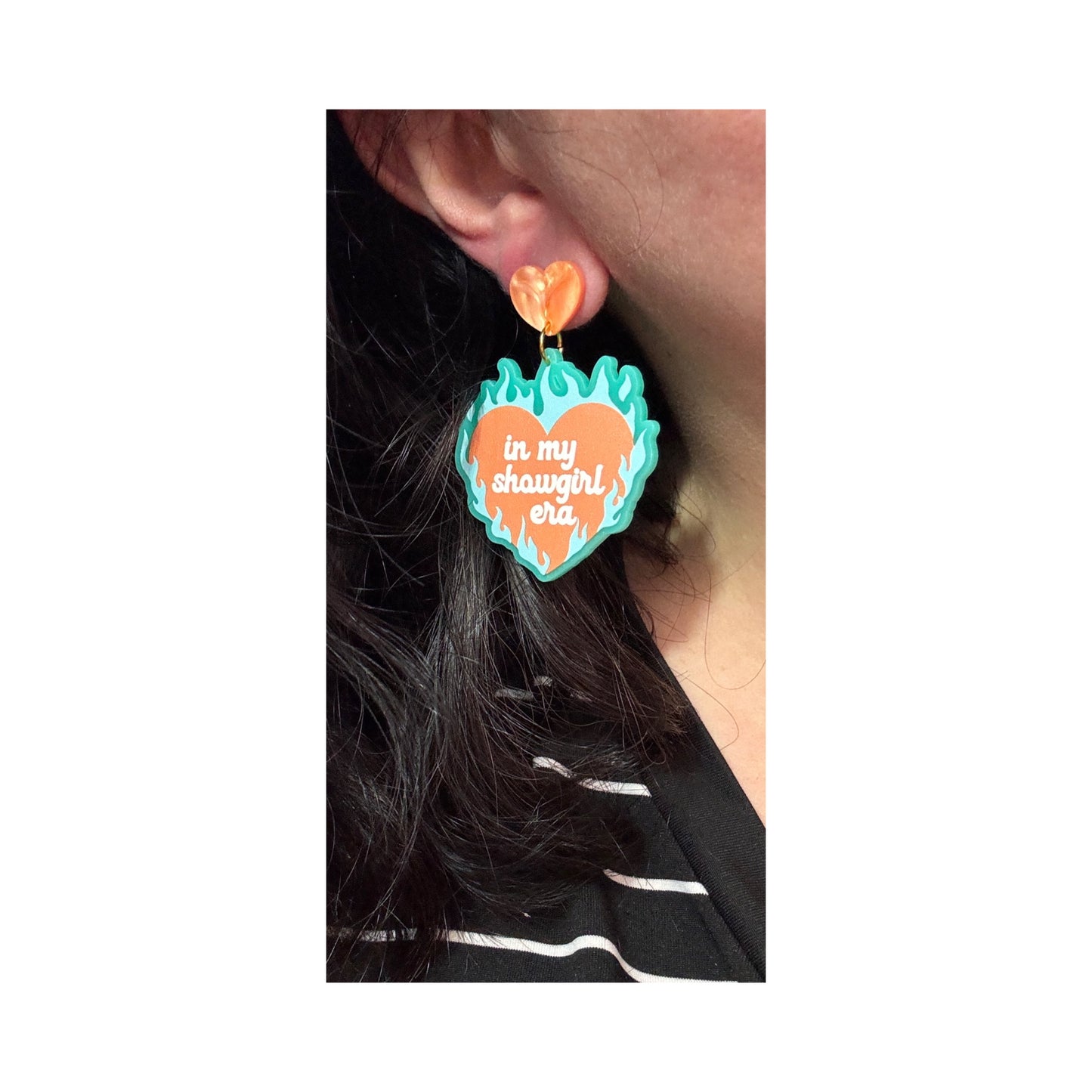 Showgirl Era Heart Drop Earrings