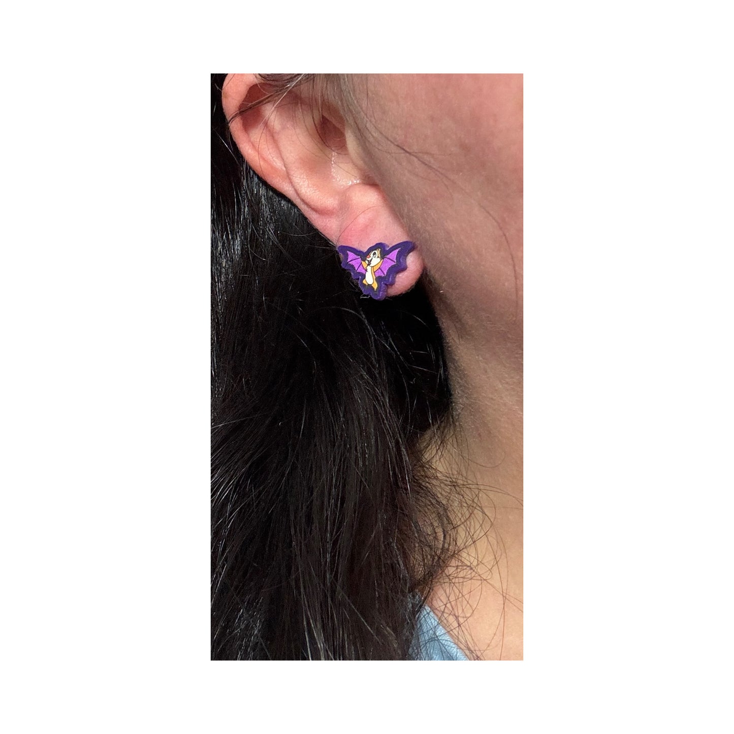 Chipmunk Bats Post Earrings