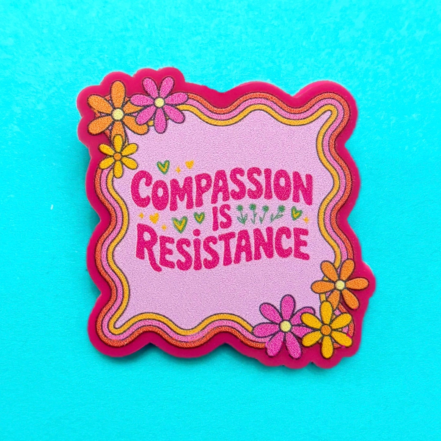 Compassion Is Resistance Pin