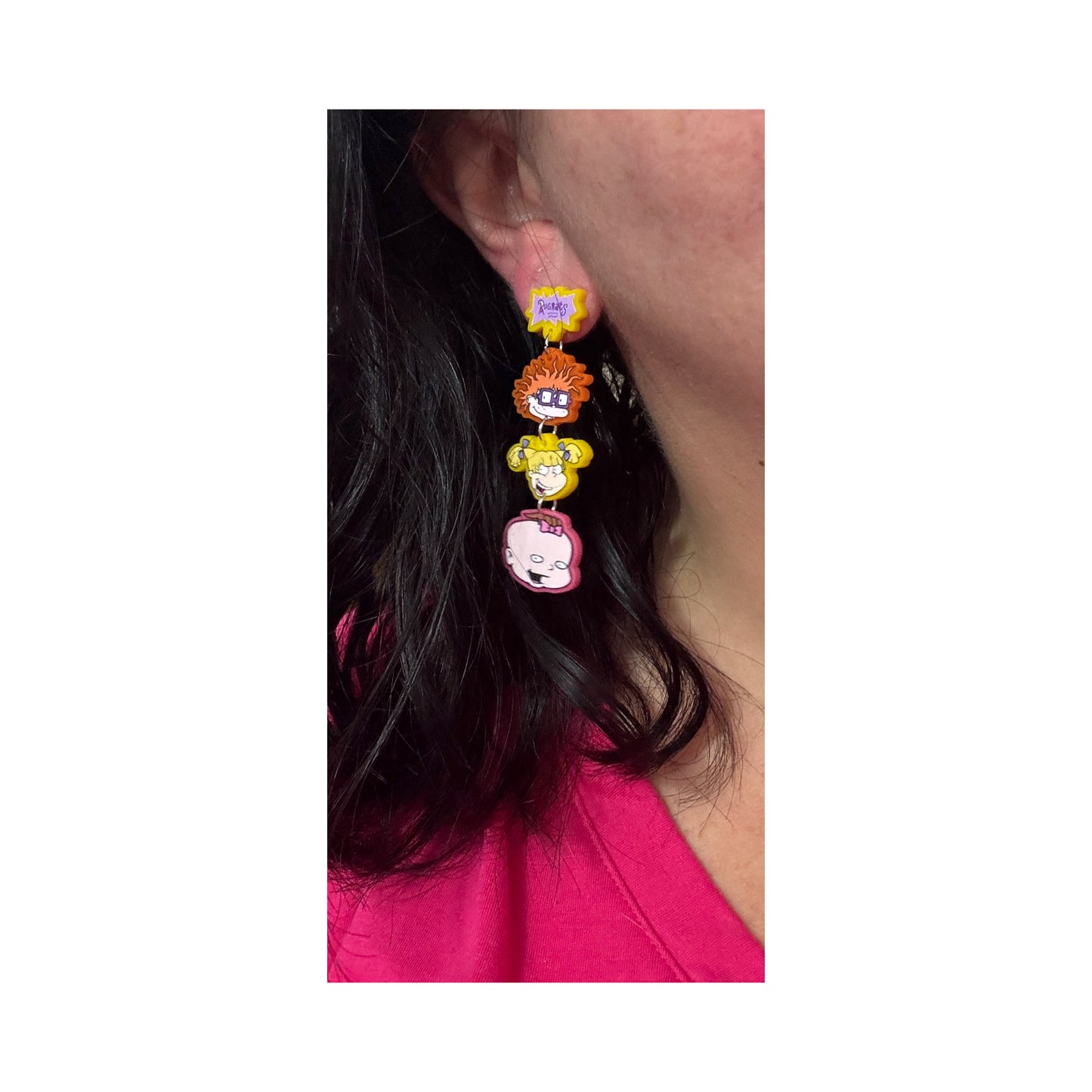 Rugrat Pals Tiered Drop Earrings