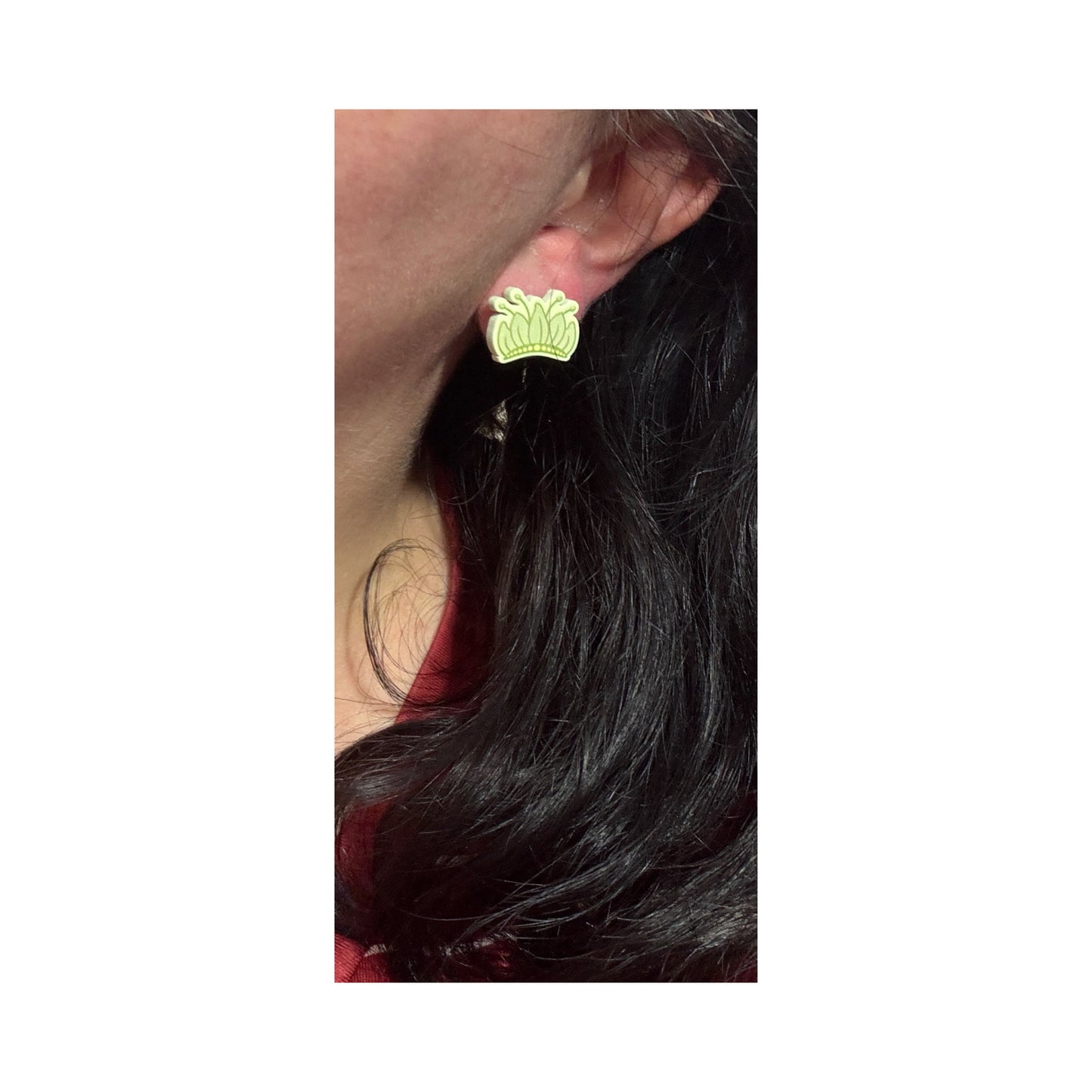 Frog Princess Crown Post Earrings