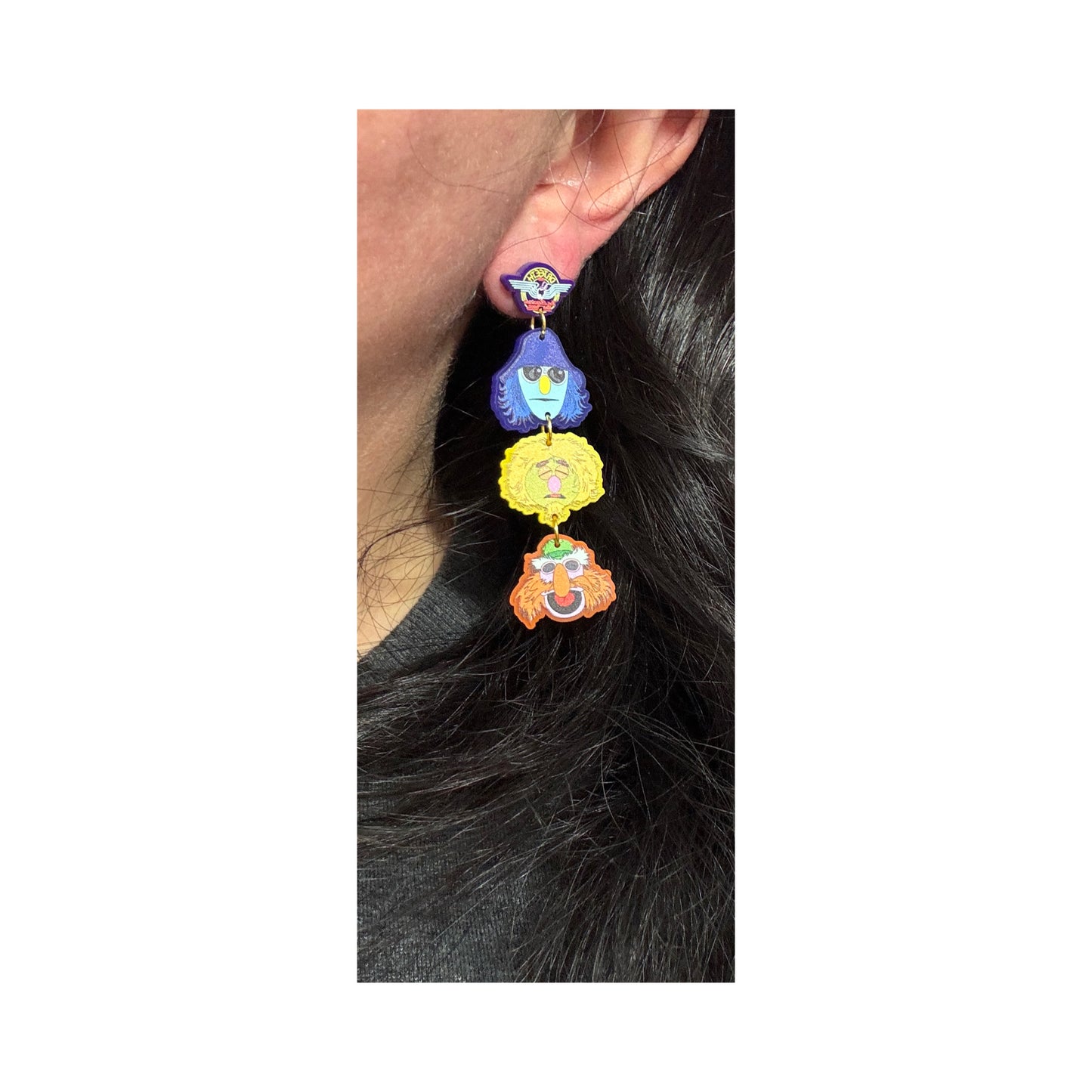 Electric Mayhem Tiered Drop Earrings