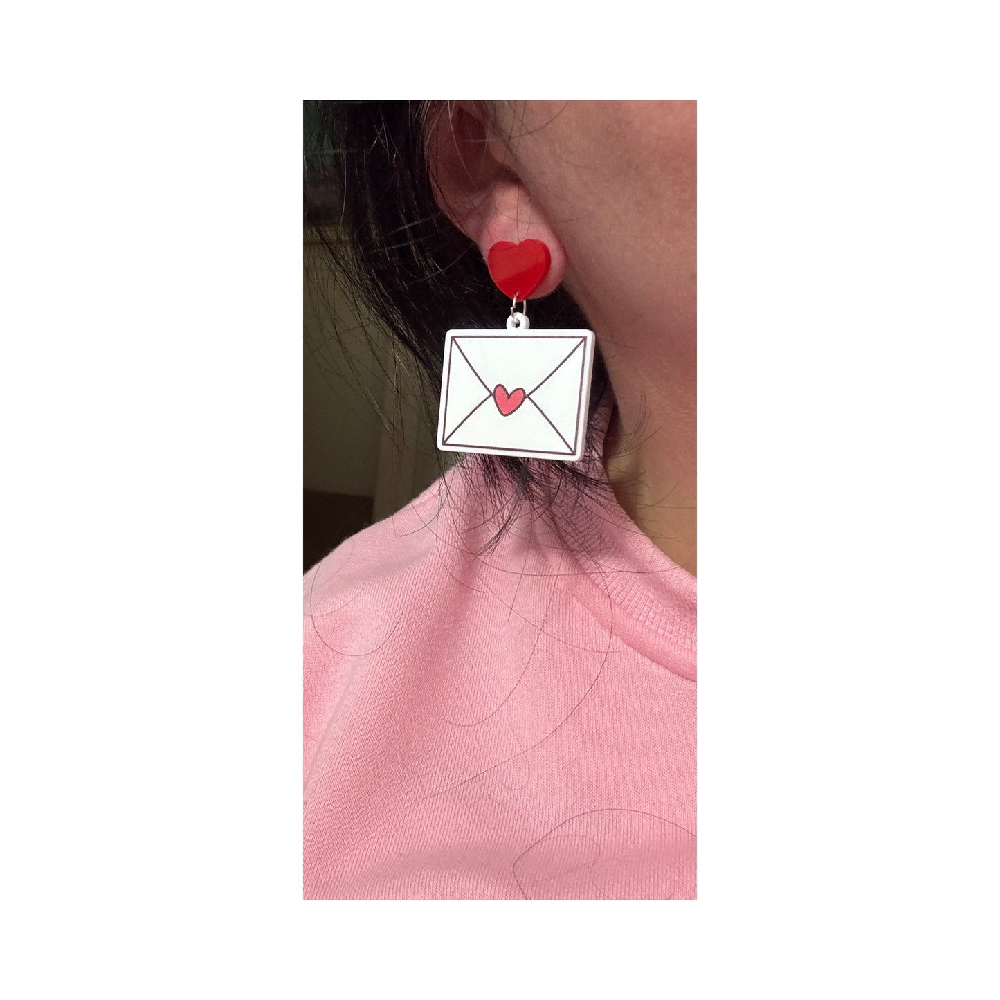 Valentine Envelope Drop Earrings