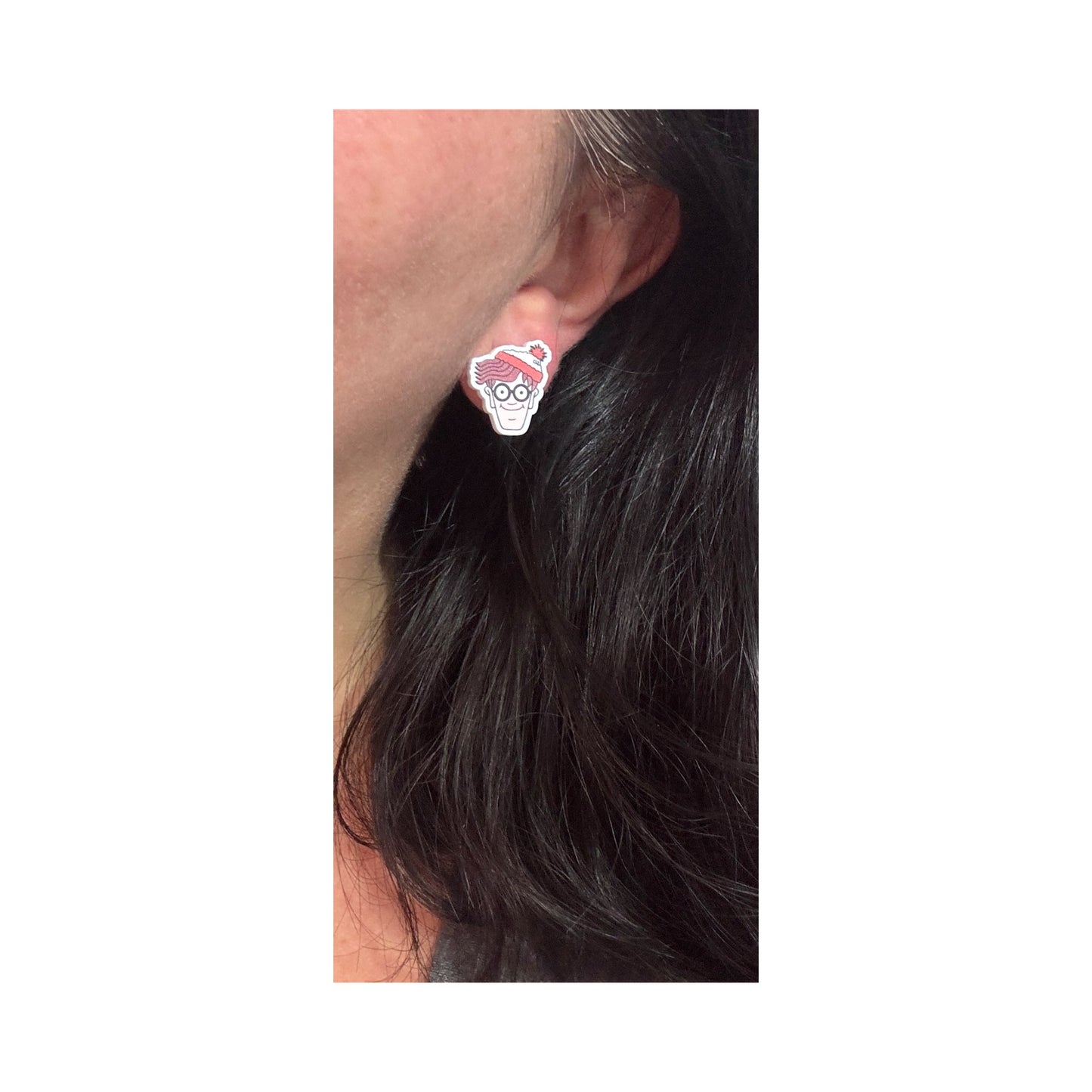 Where’s Wally Post Earrings