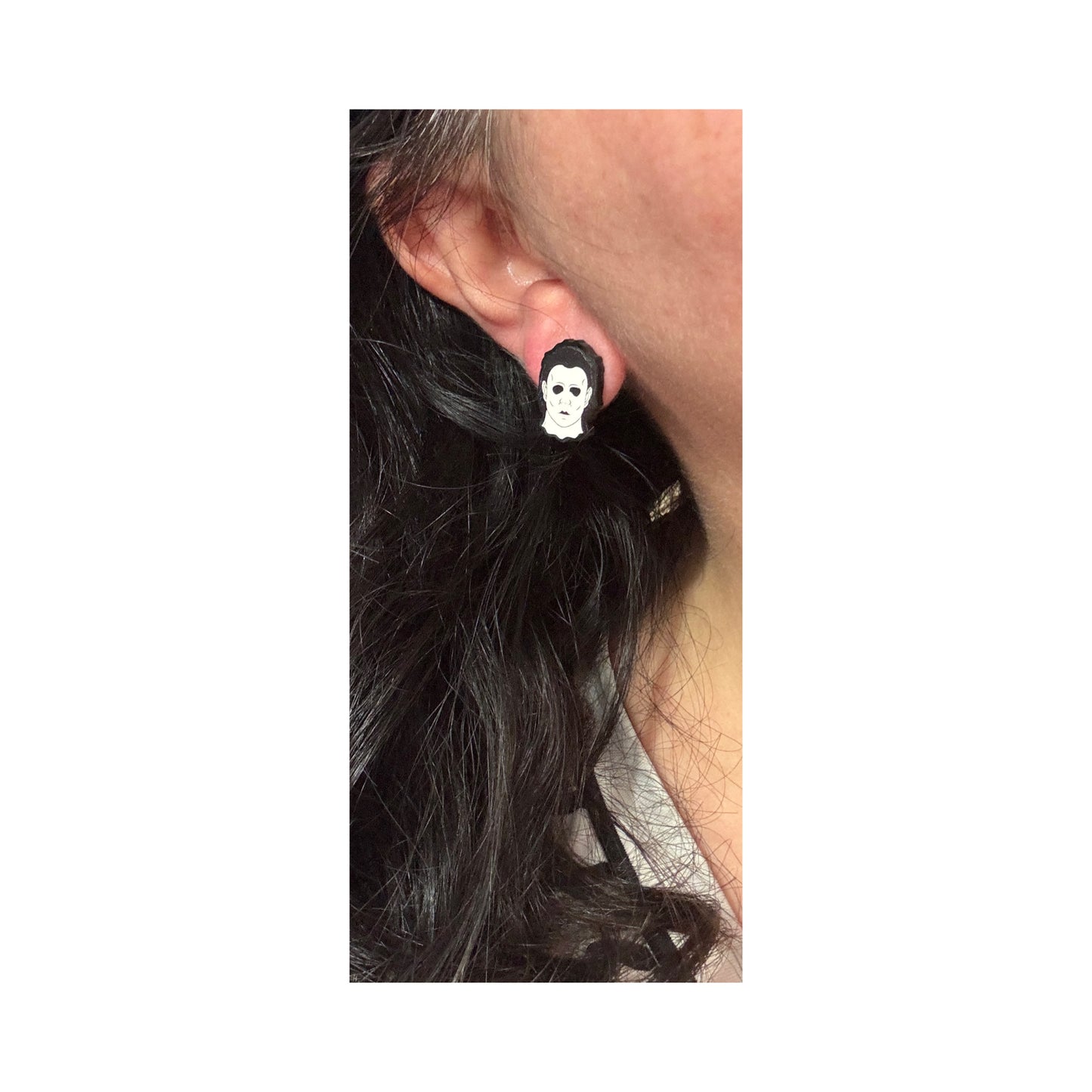 Michael Acrylic Post Earrings