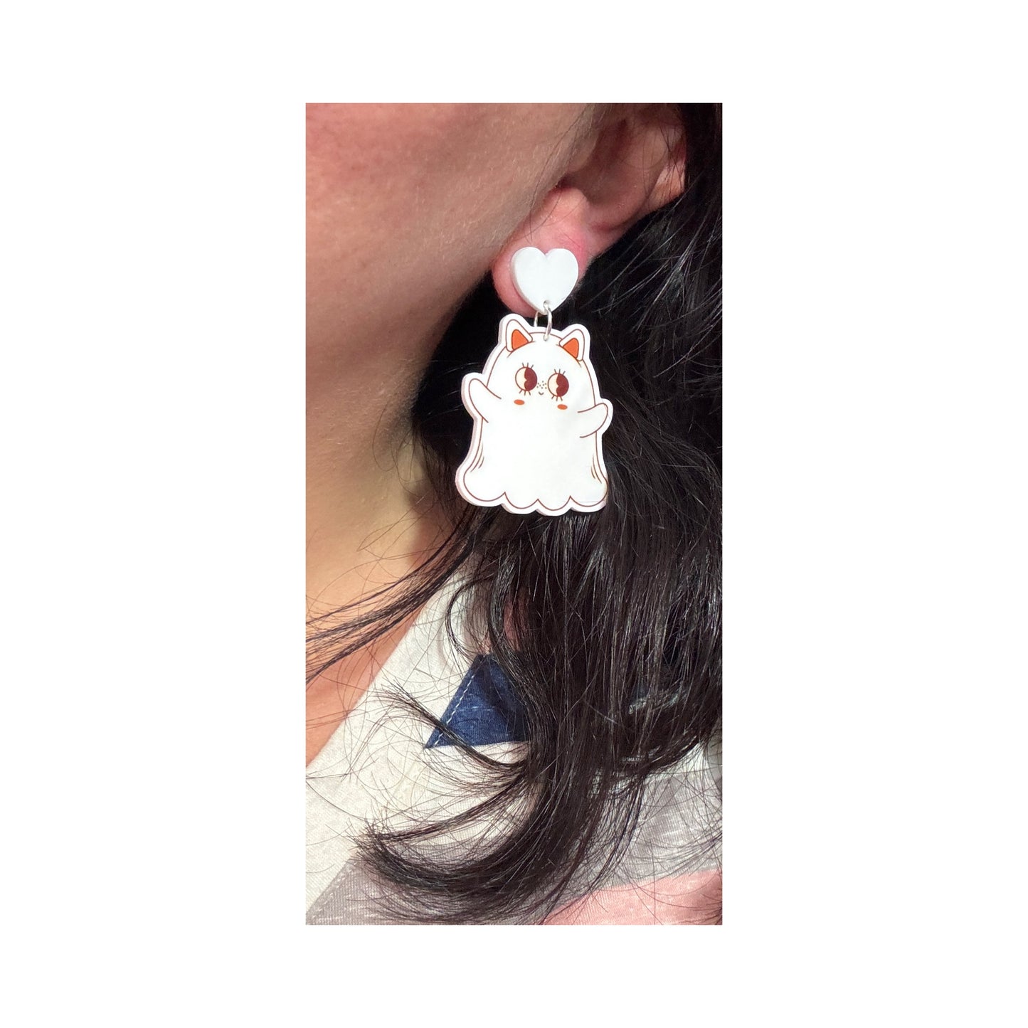 Feline Phantom Cutie Drop Earrings