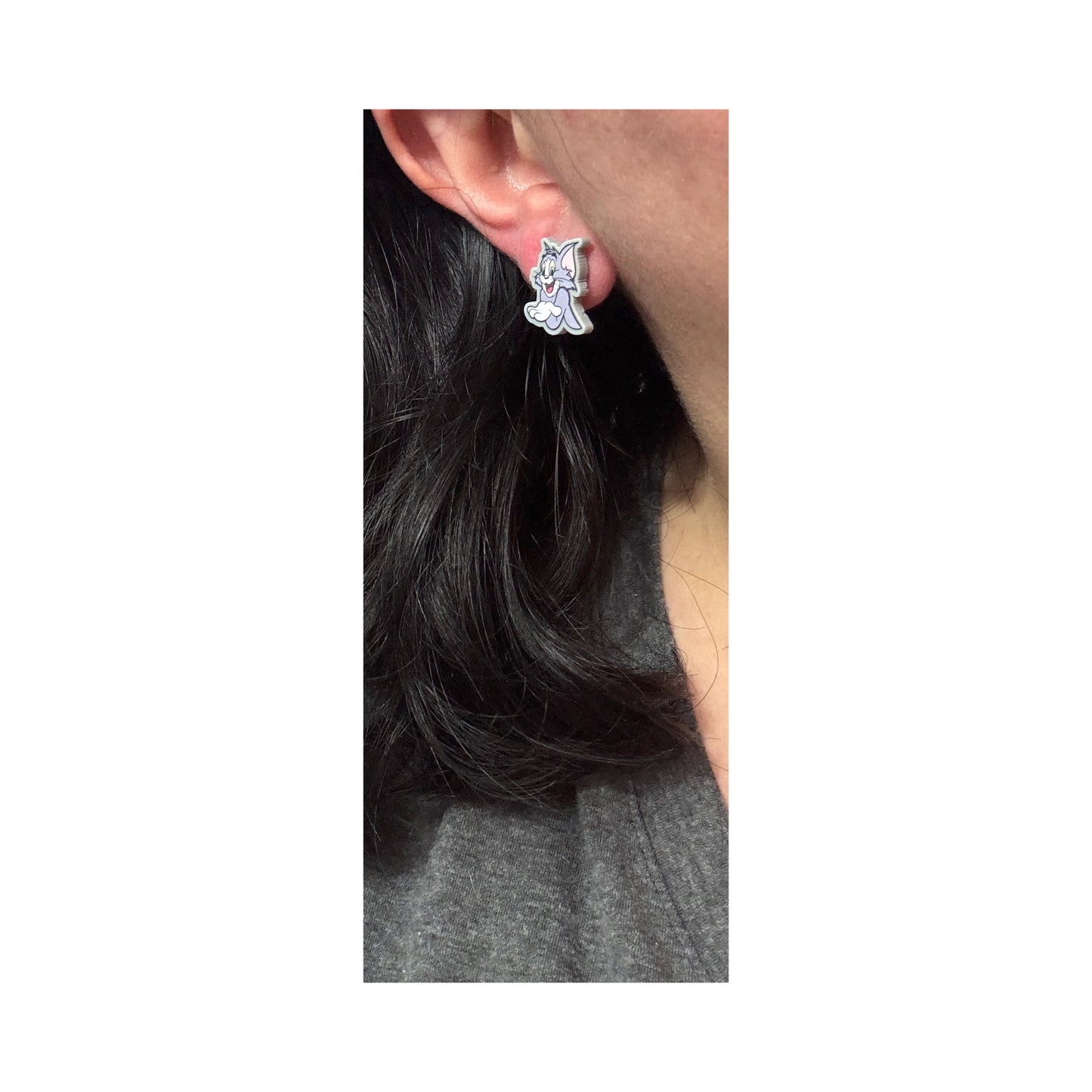 Cat and Mouse Post Earrings